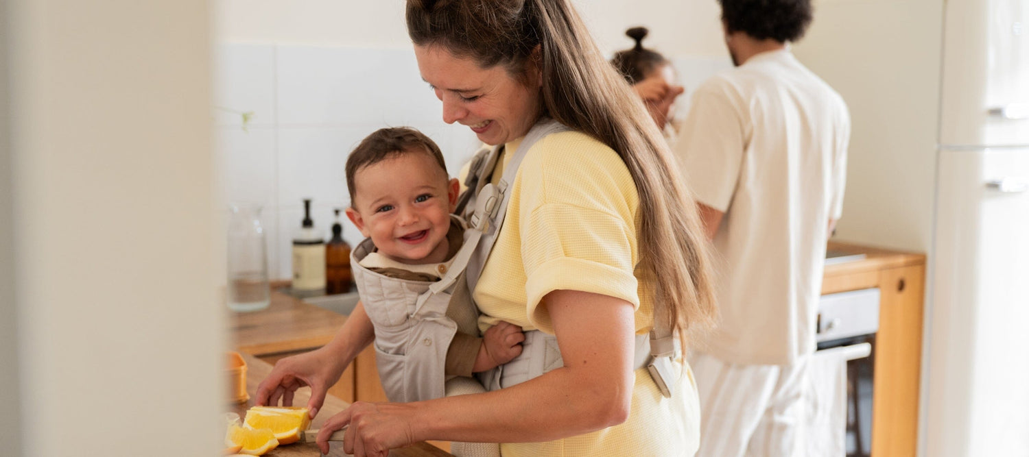 Tragepositionen im Überblick – so nutzt Du Deine Babytrage richtig