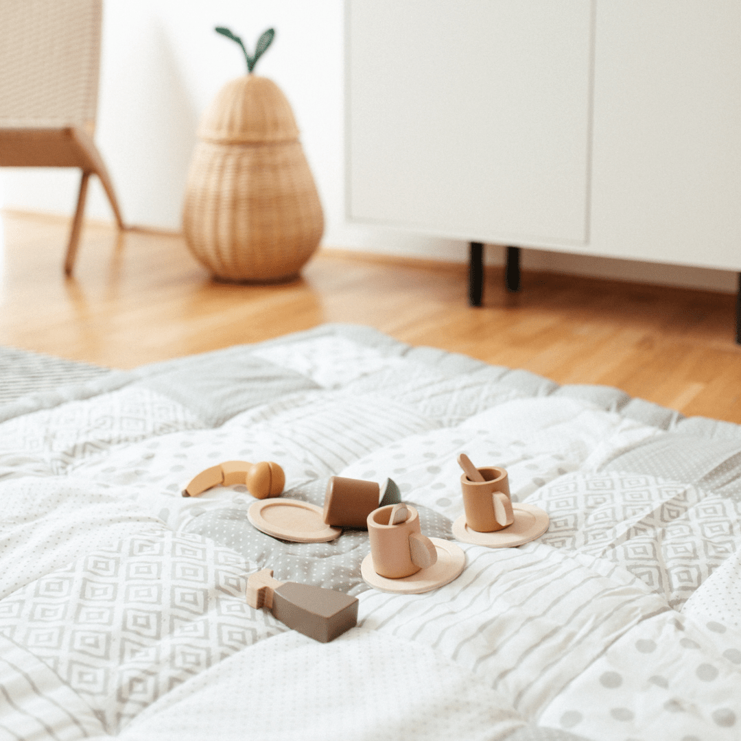 Krabbeldecke | Patchwork Essential Grau