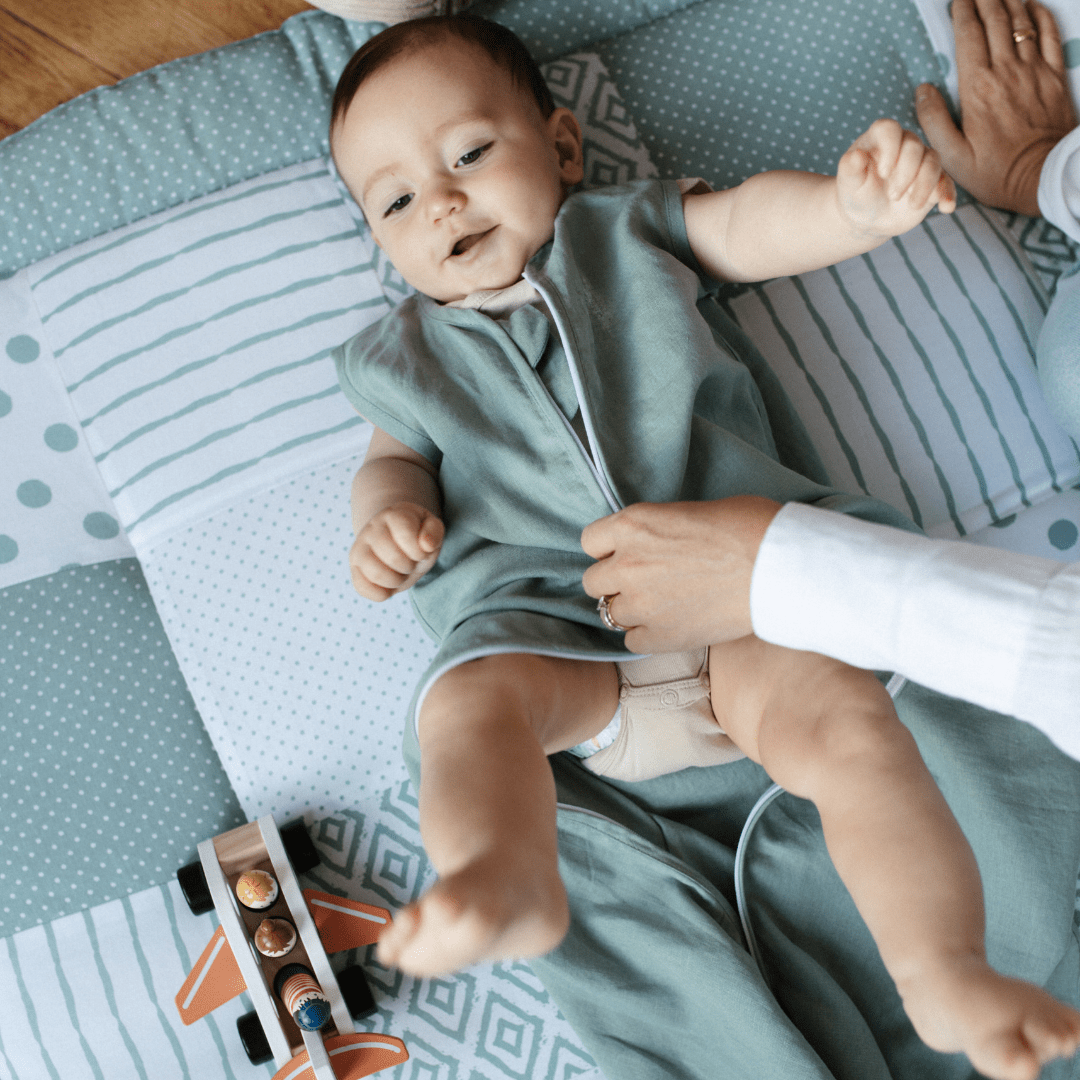 Patchwork Krabbeldecke | Essential Mint