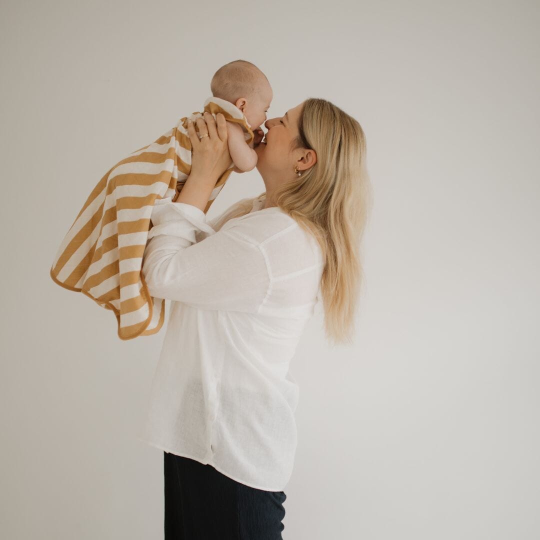 Musselin Schlafsack 0.5 TOG | Streifen Gelb