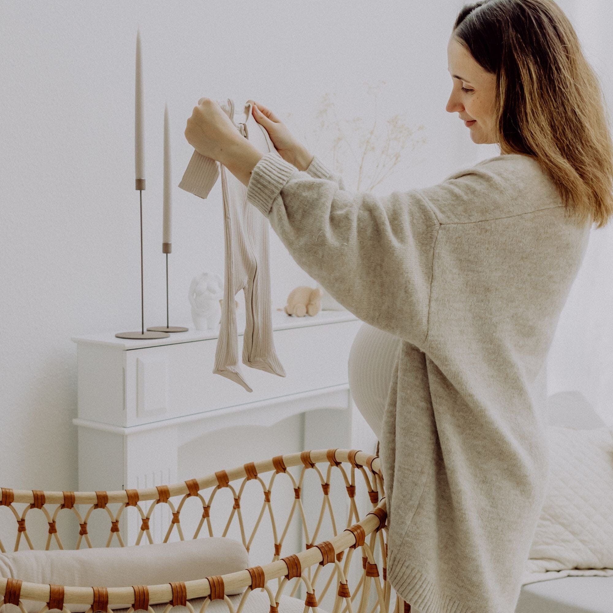 Schlafanzug mit Füßen | Essential Beige