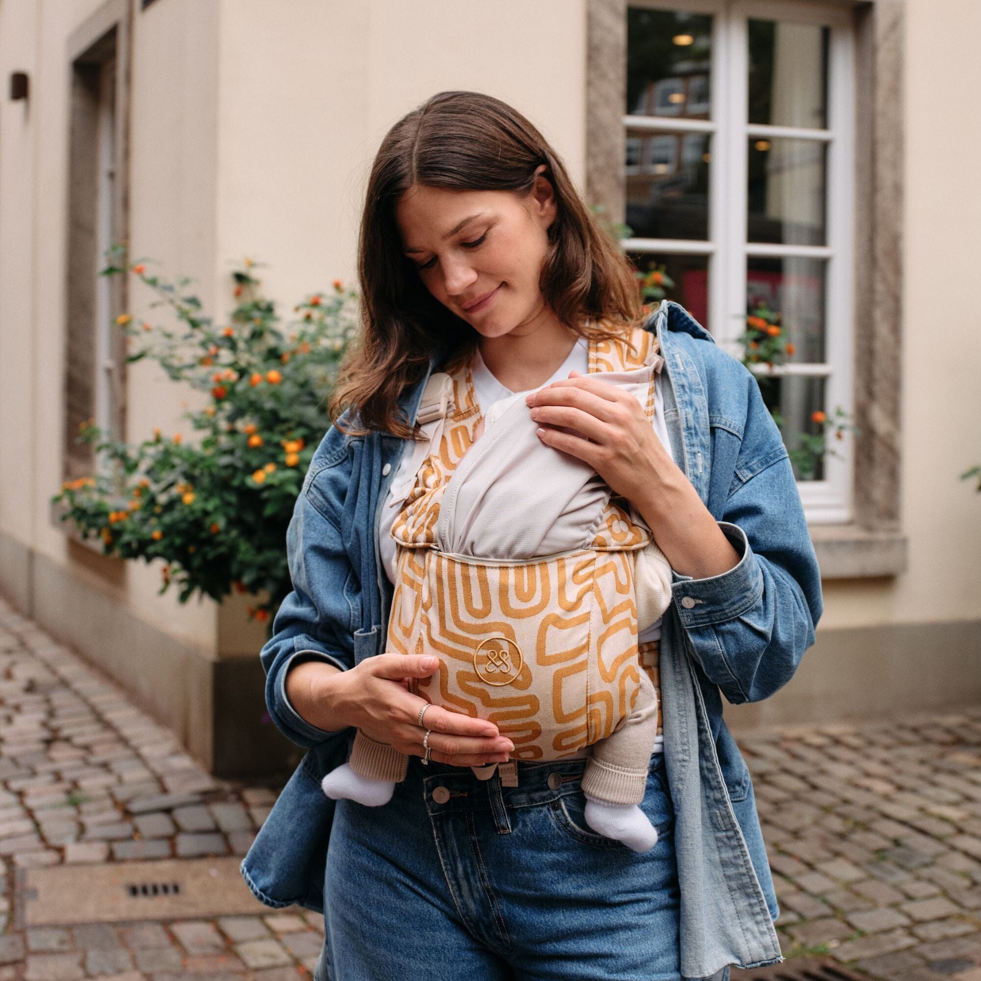 Premium Babytrage | Bohemian Gold