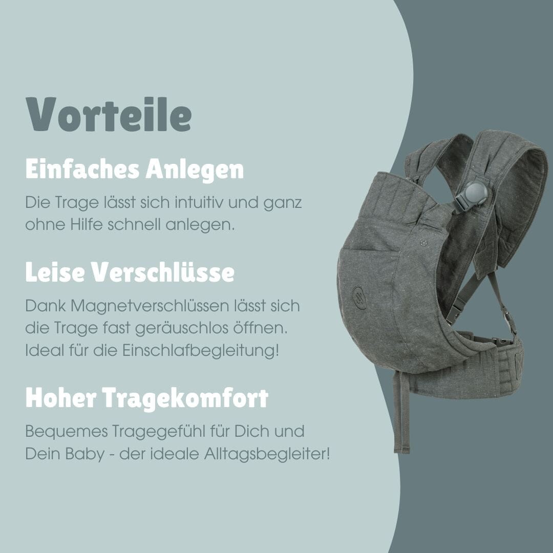 Premium Babytrage | Essential Grau