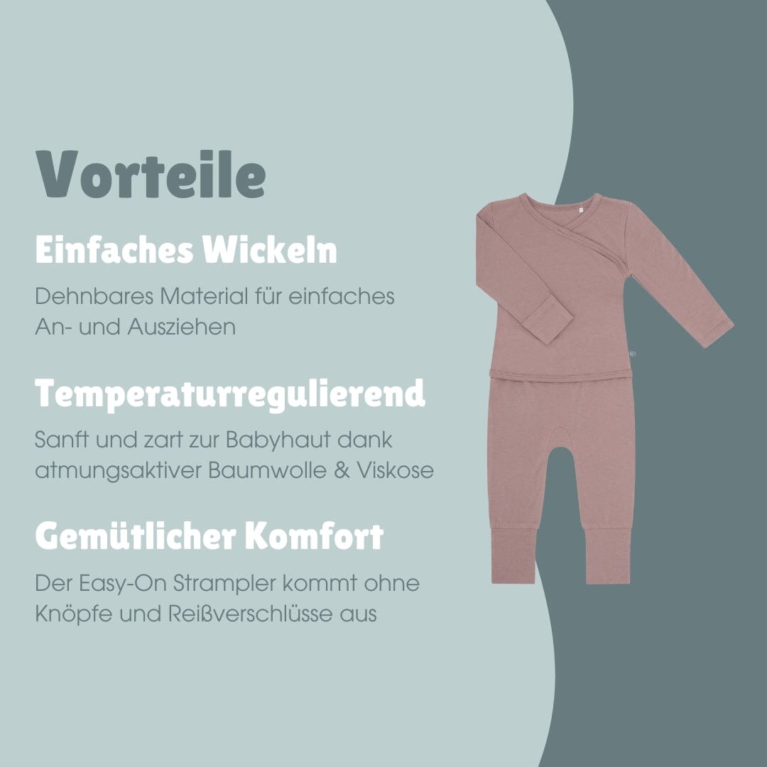 Langarm Easy-on Strampler | Essential Berry