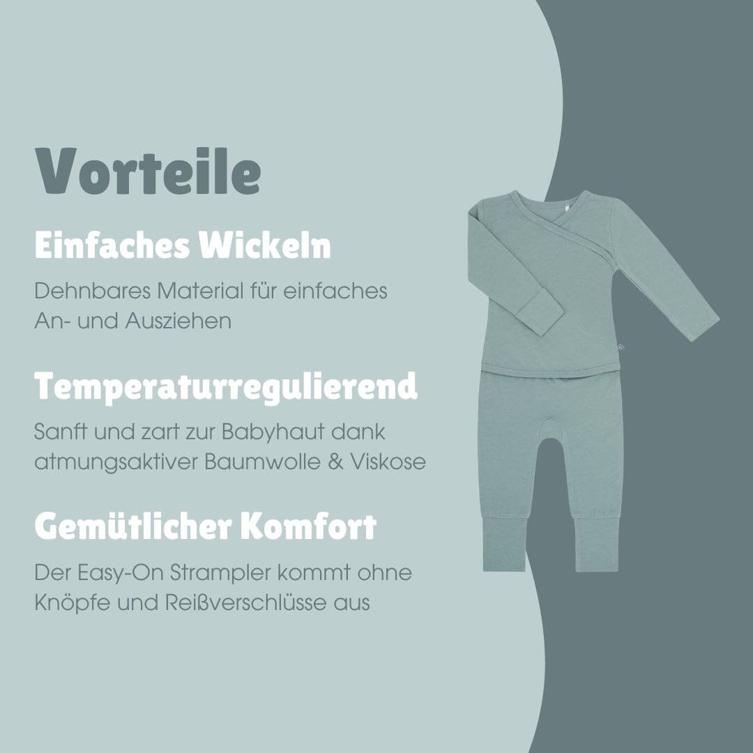 Langarm Easy-on Strampler | Essential Mint