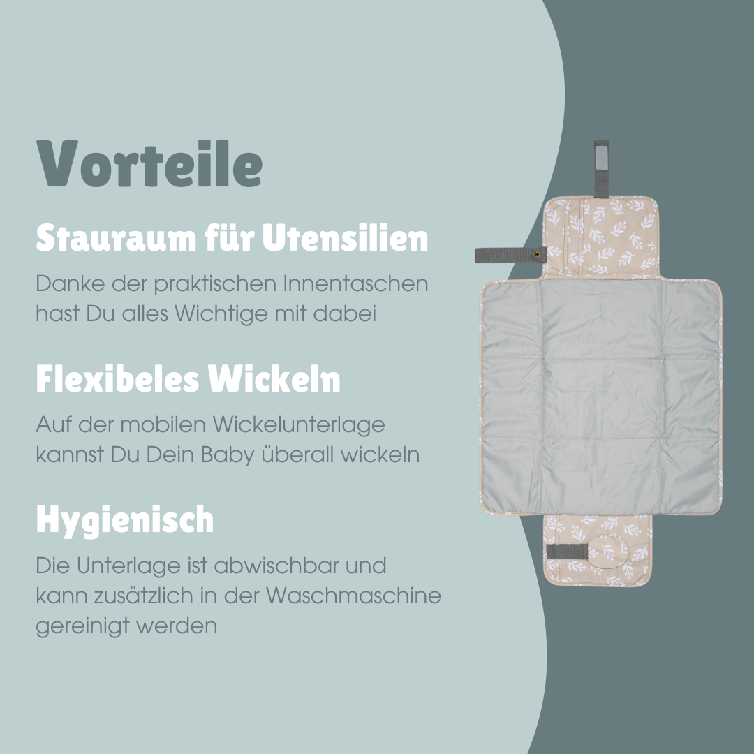 Wickelunterlage | Floral Sand