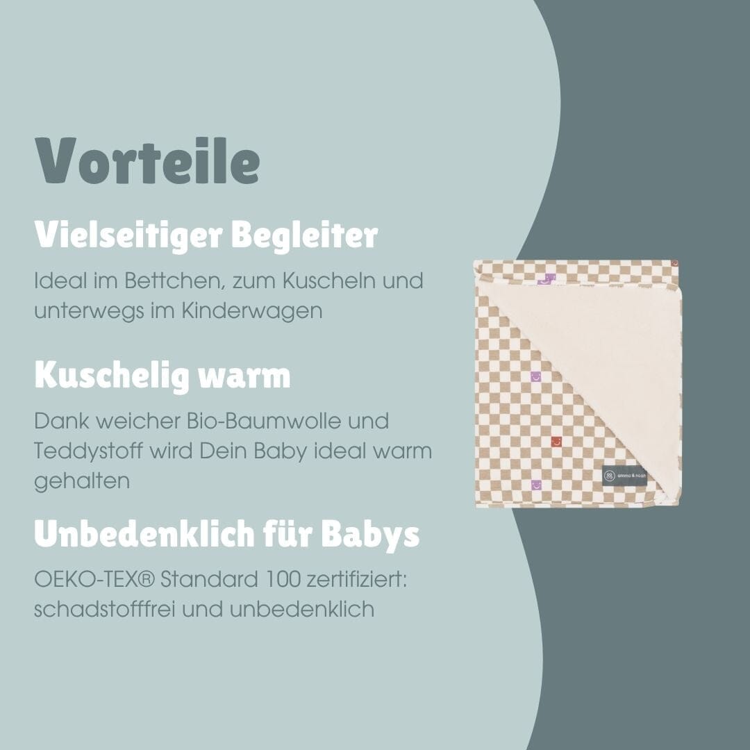 Kuscheldecke | Check Smile