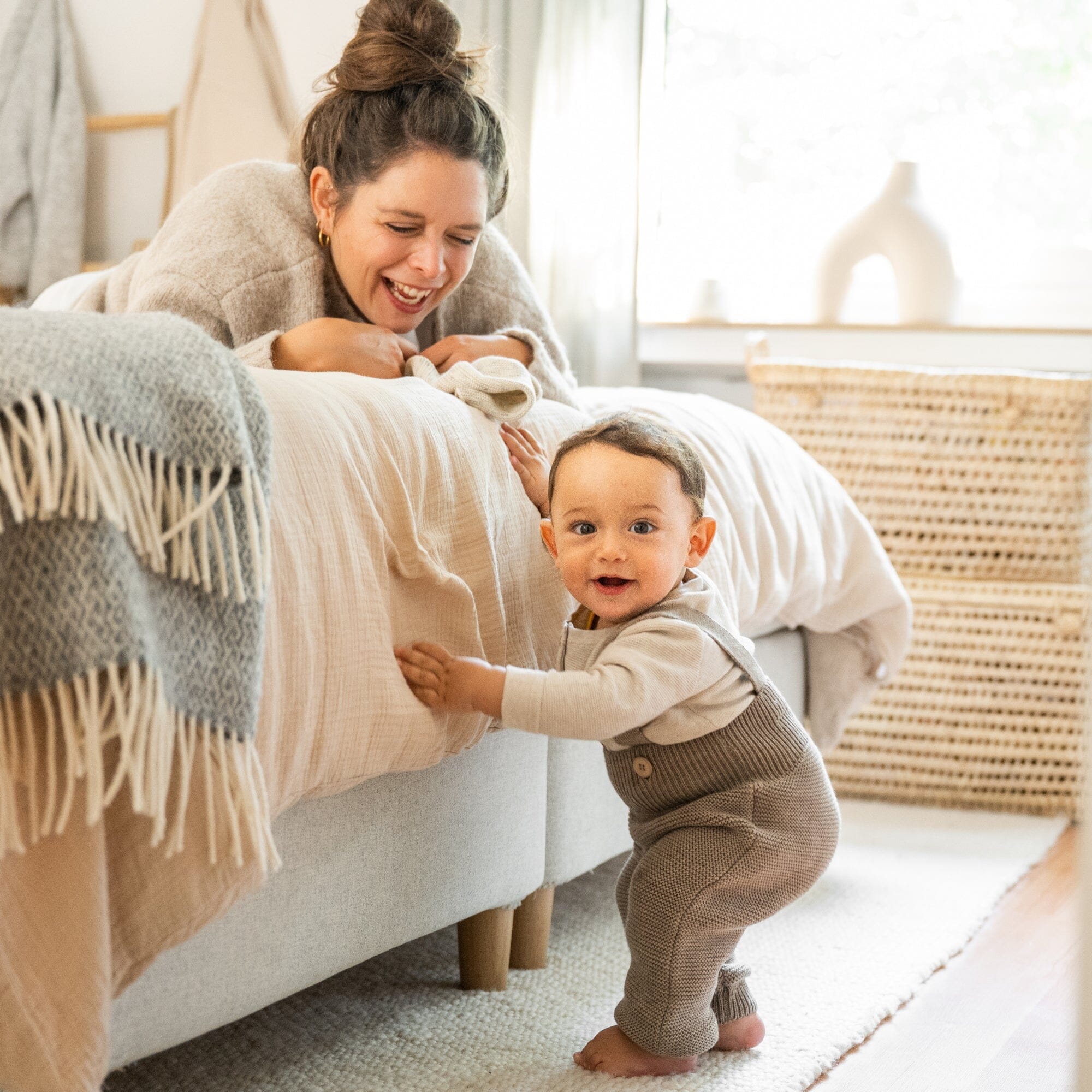Merinowoll Strickhose | Essential Beige
