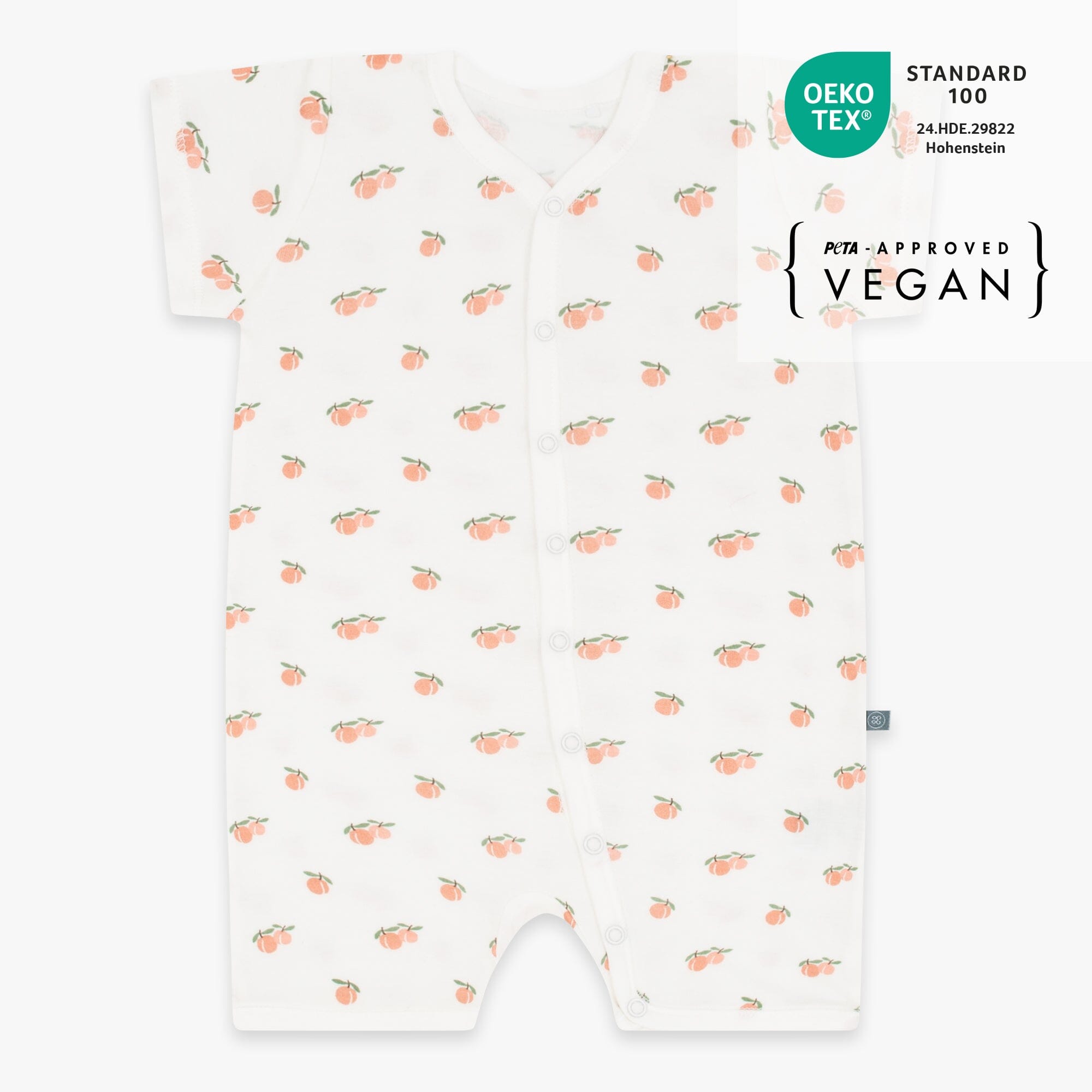 Schlafanzug kurz 1-teilig | Aprikose