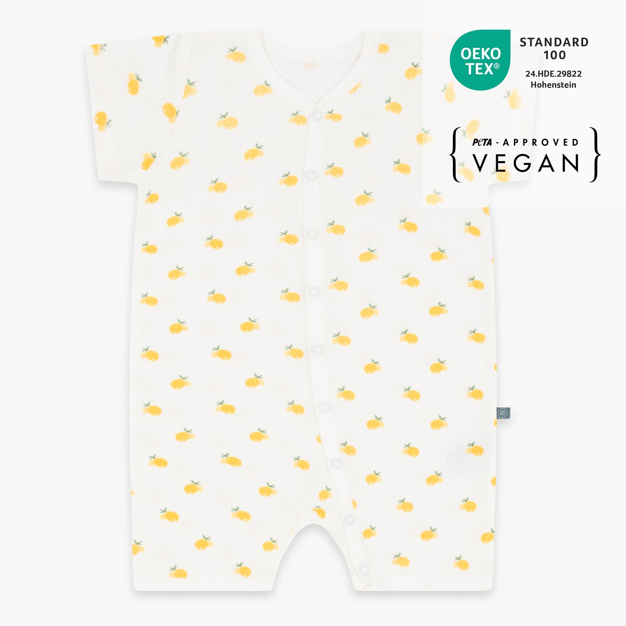 Schlafanzug kurz 1-teilig | Zitrone