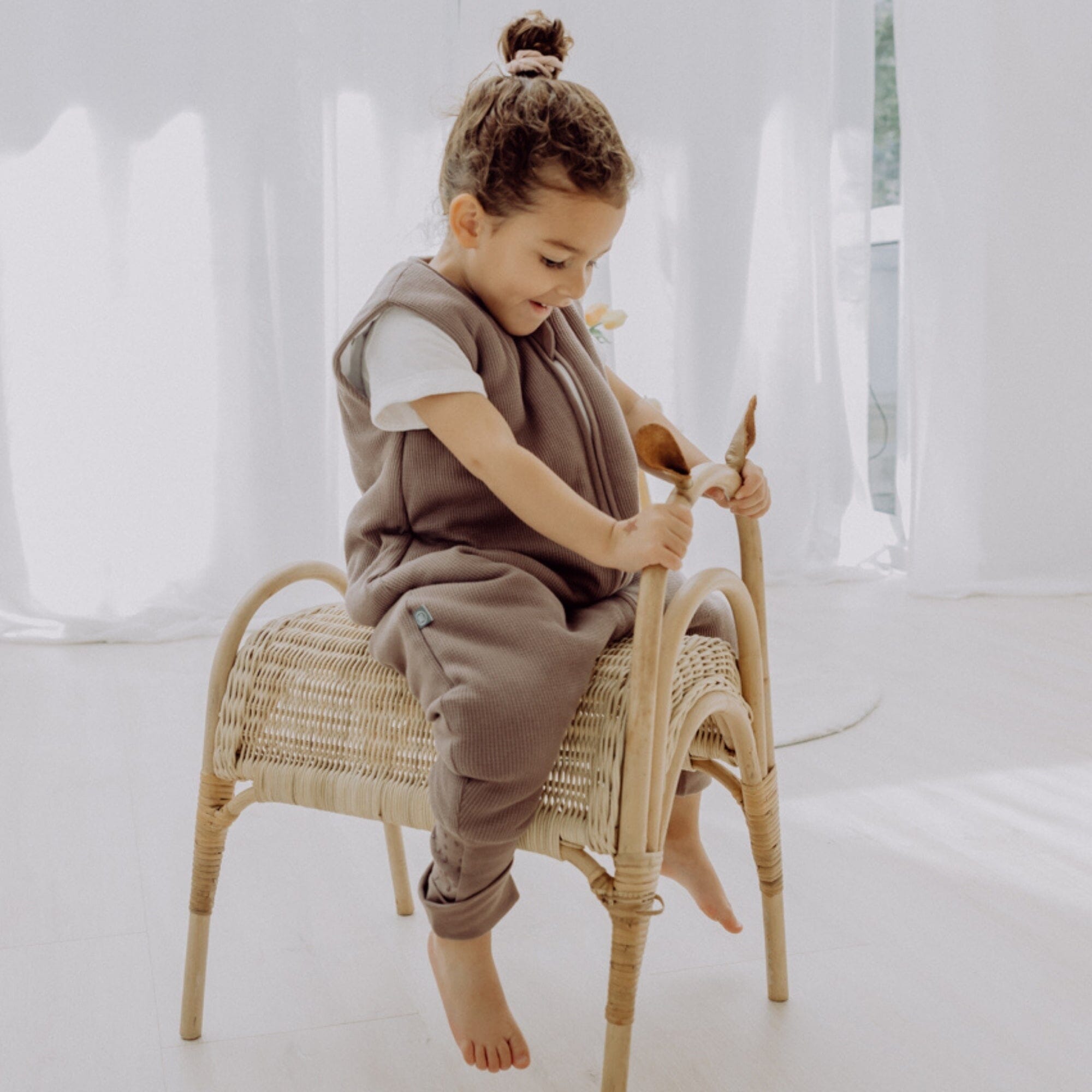 Schlafsack mit Umschlag-Fuß und Ärmel 3.5 TOG | Essential Taupe