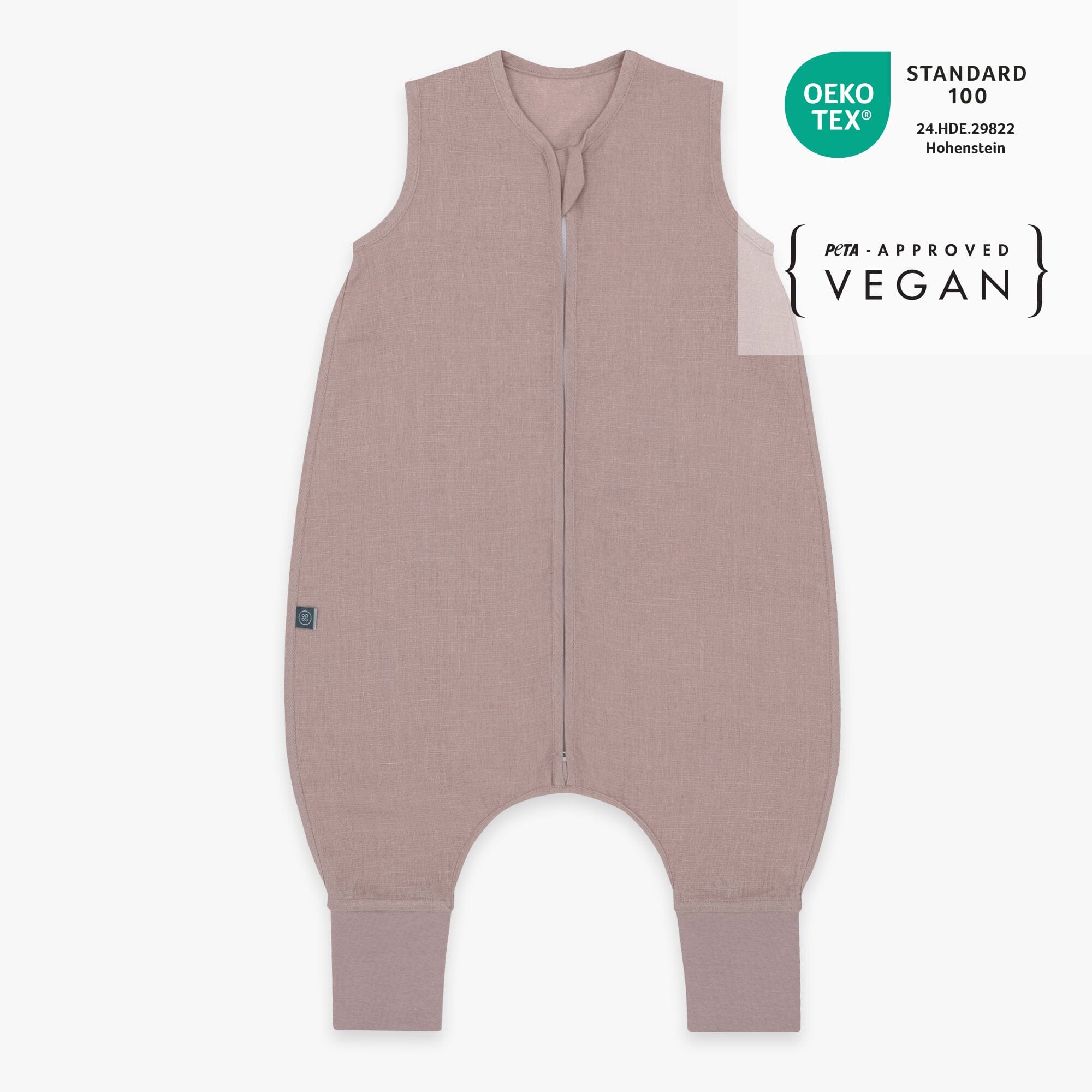 schlafsack mit füßen wolle Baby Schlafsack mit Füßen aus Bio-Leinen 0.5 TOG