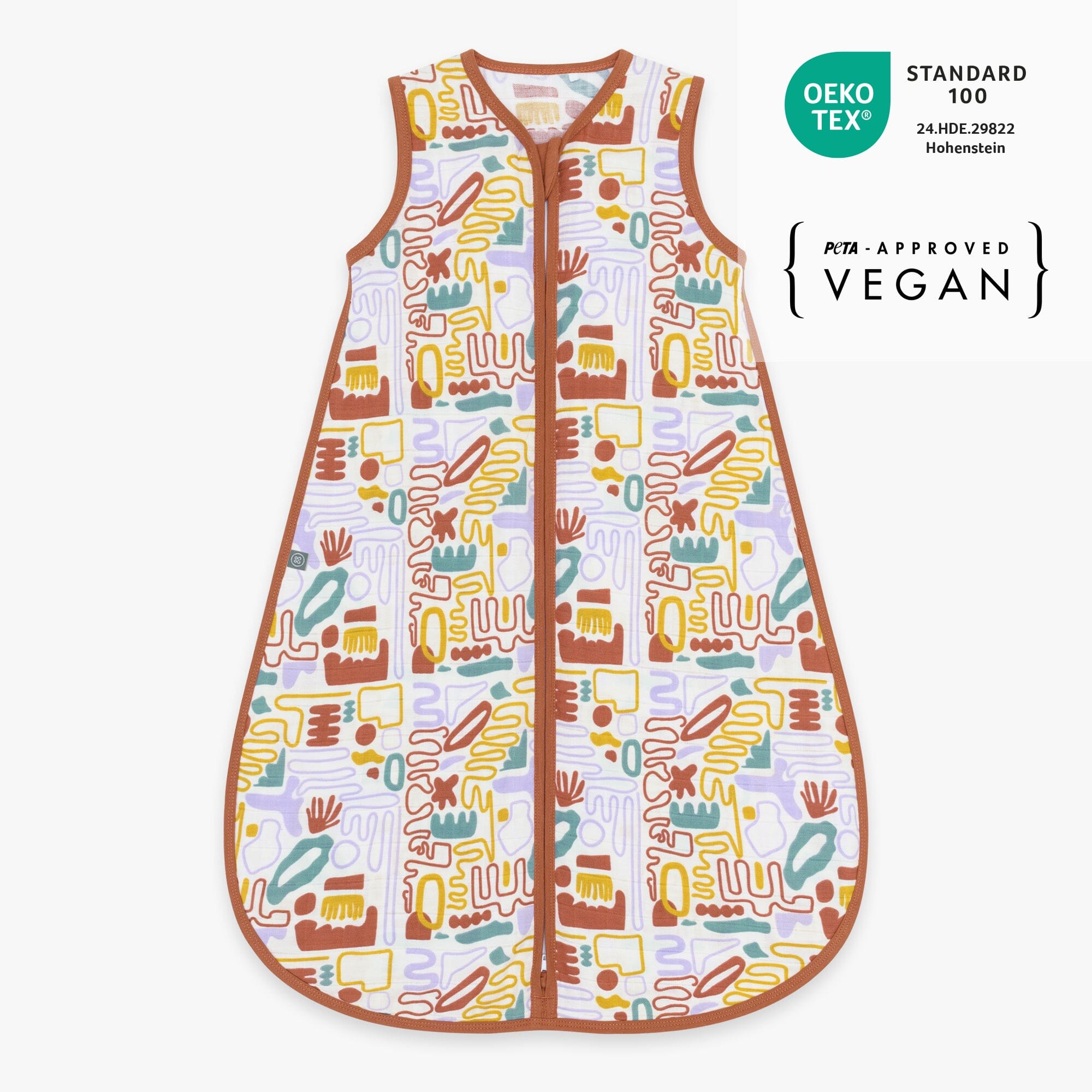 Musselin Schlafsack 0.5 TOG | Bunte Formen