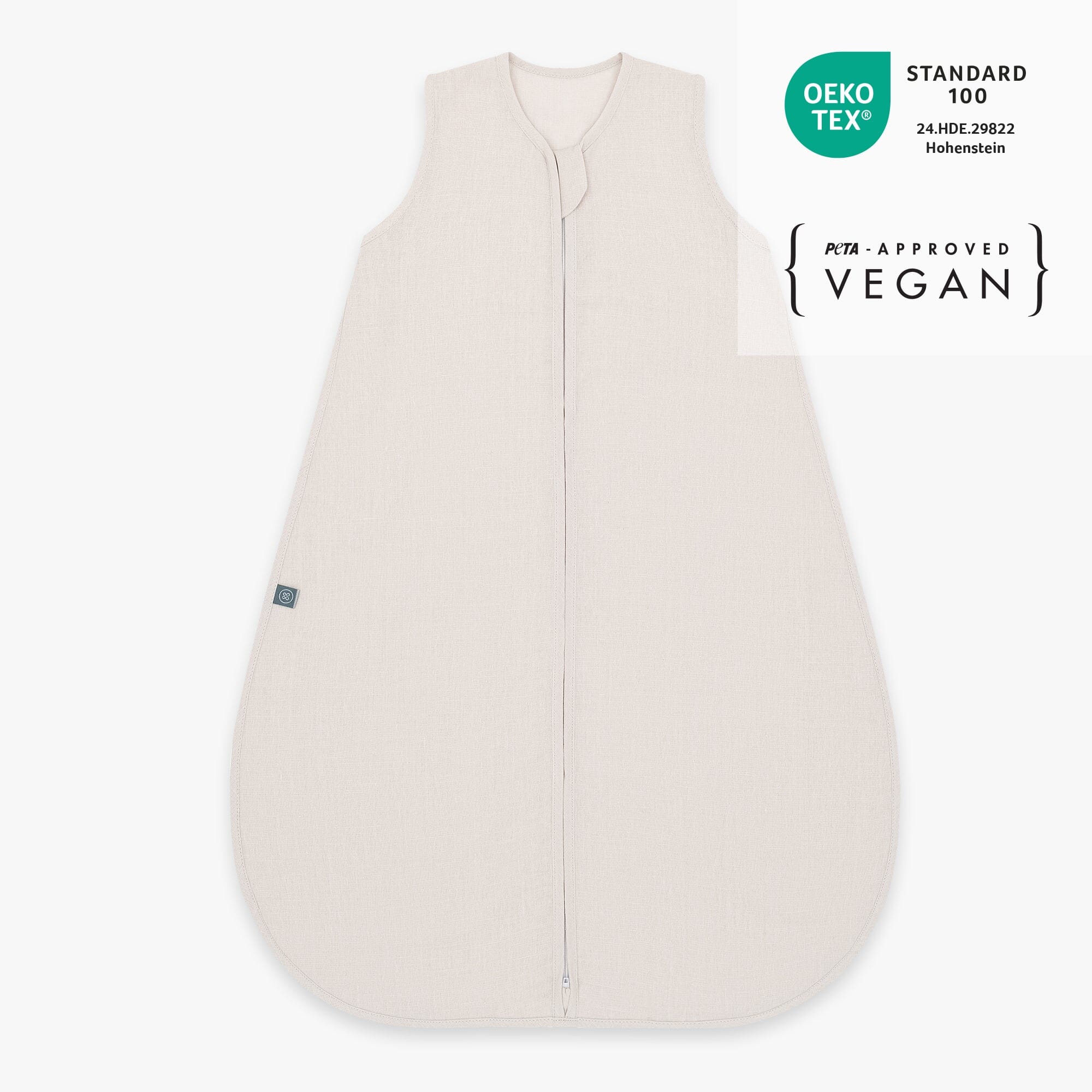 sommer schlafsack leinen Baby Schlafsack aus Bio-Leinen 0.5 TOG