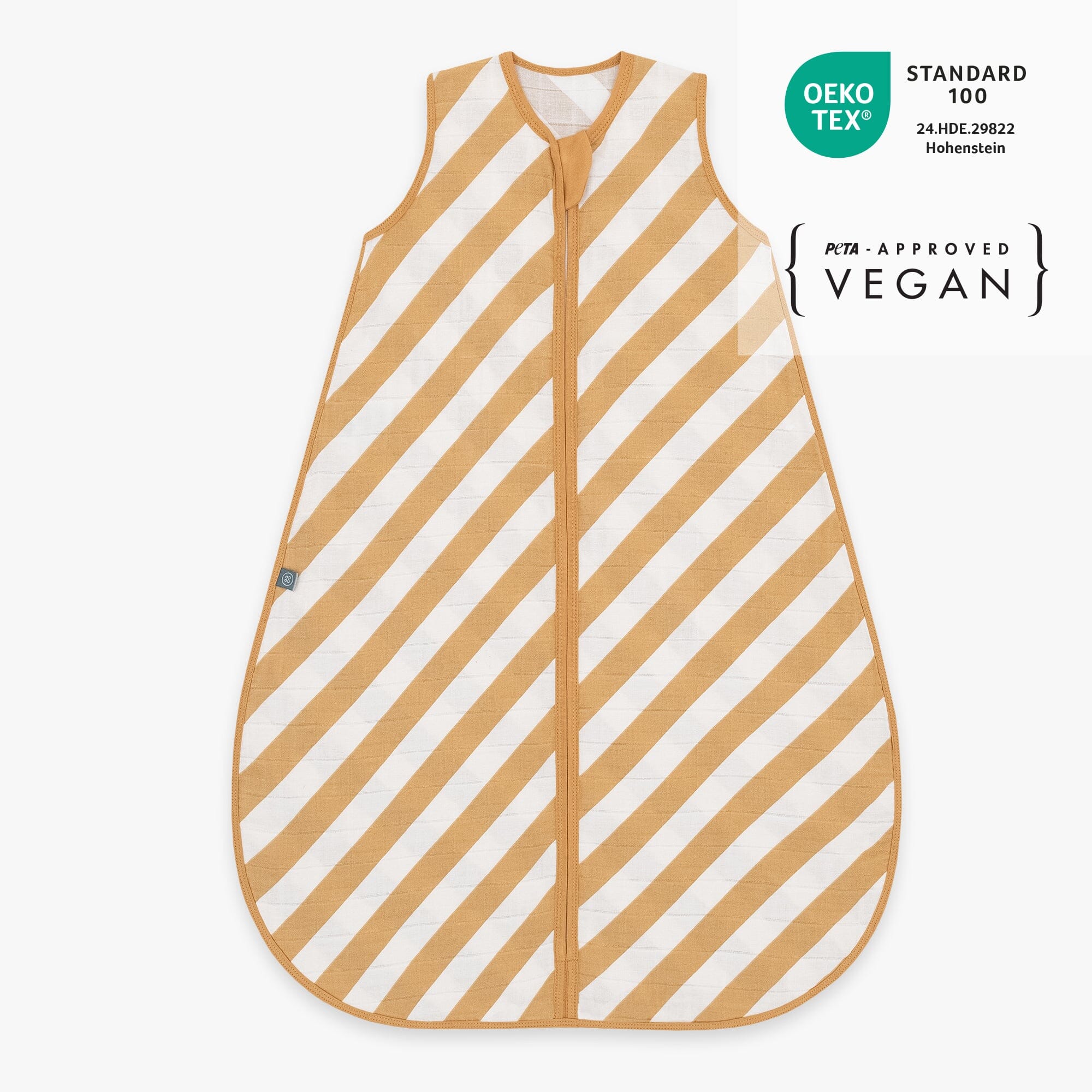 Musselin Schlafsack 0.5 TOG | Streifen Gelb