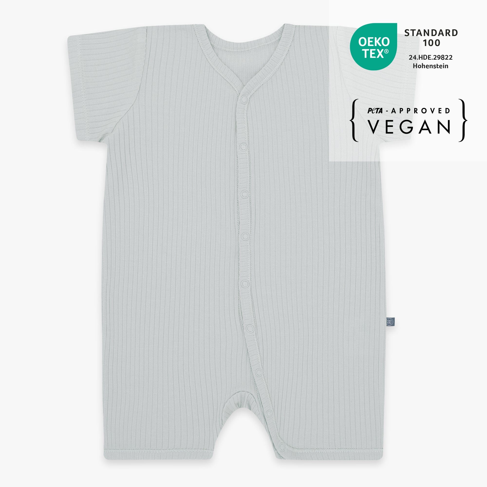 Schlafanzug kurz 1-teilig | Essential Grau