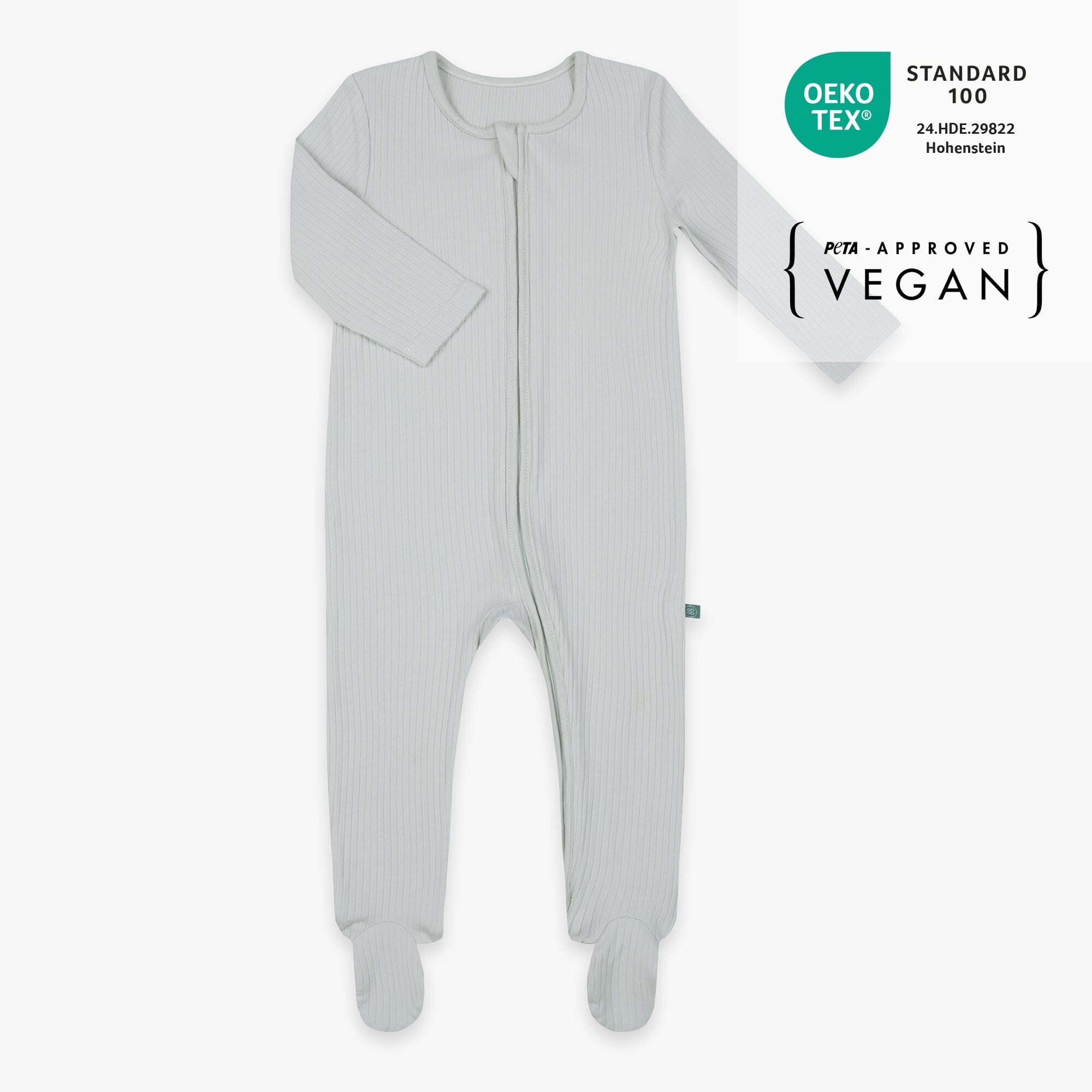 Schlafanzug mit Füßen | Essential Grau