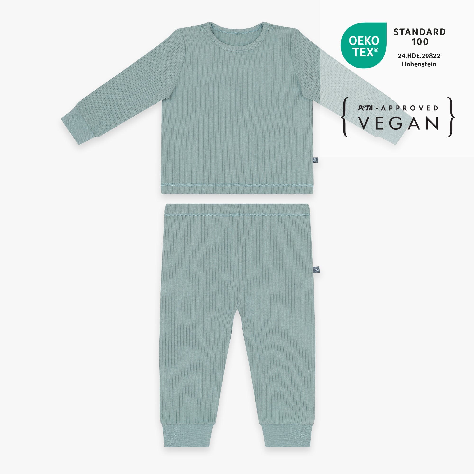 Schlafanzug lang 2-teilig | Essential Mint