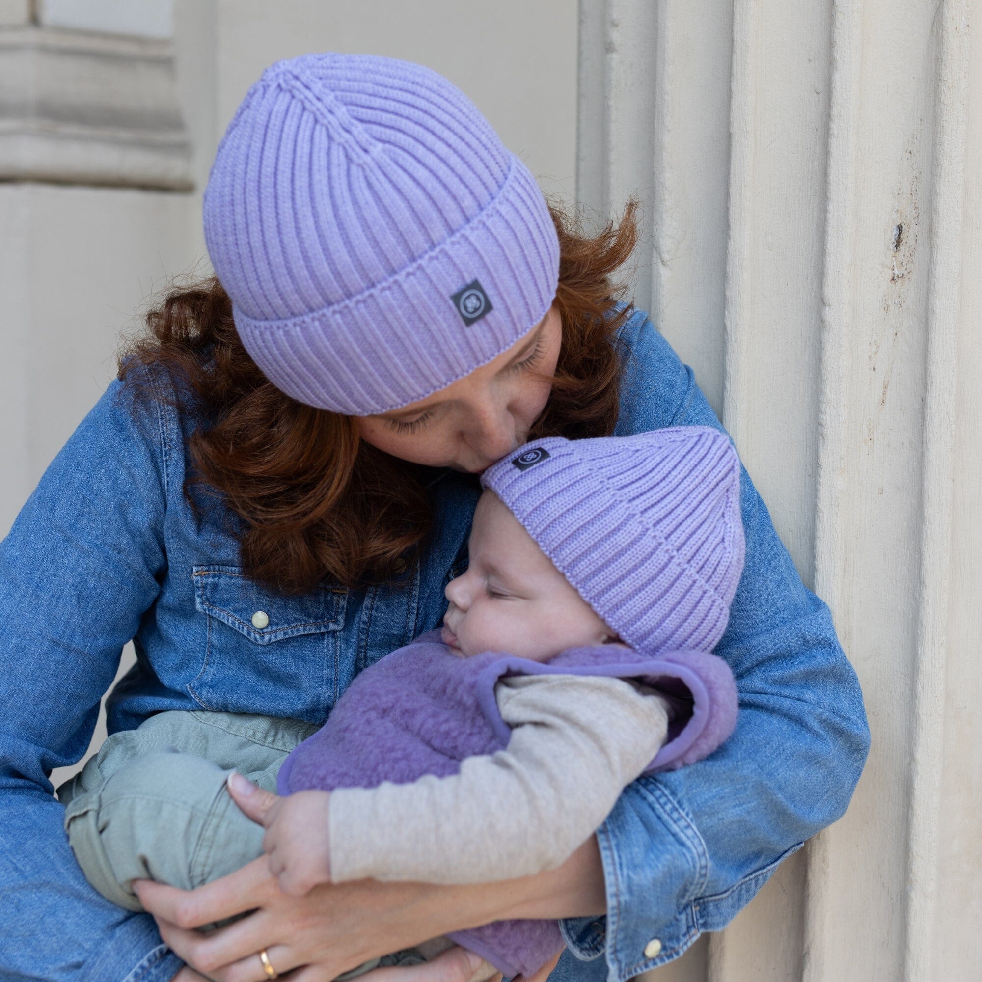 Merino Wollmütze Erwachsene | Essential Lavendel