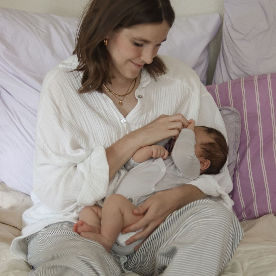 Wolle-Seide Langarm-Wickelbody | Essential Grau