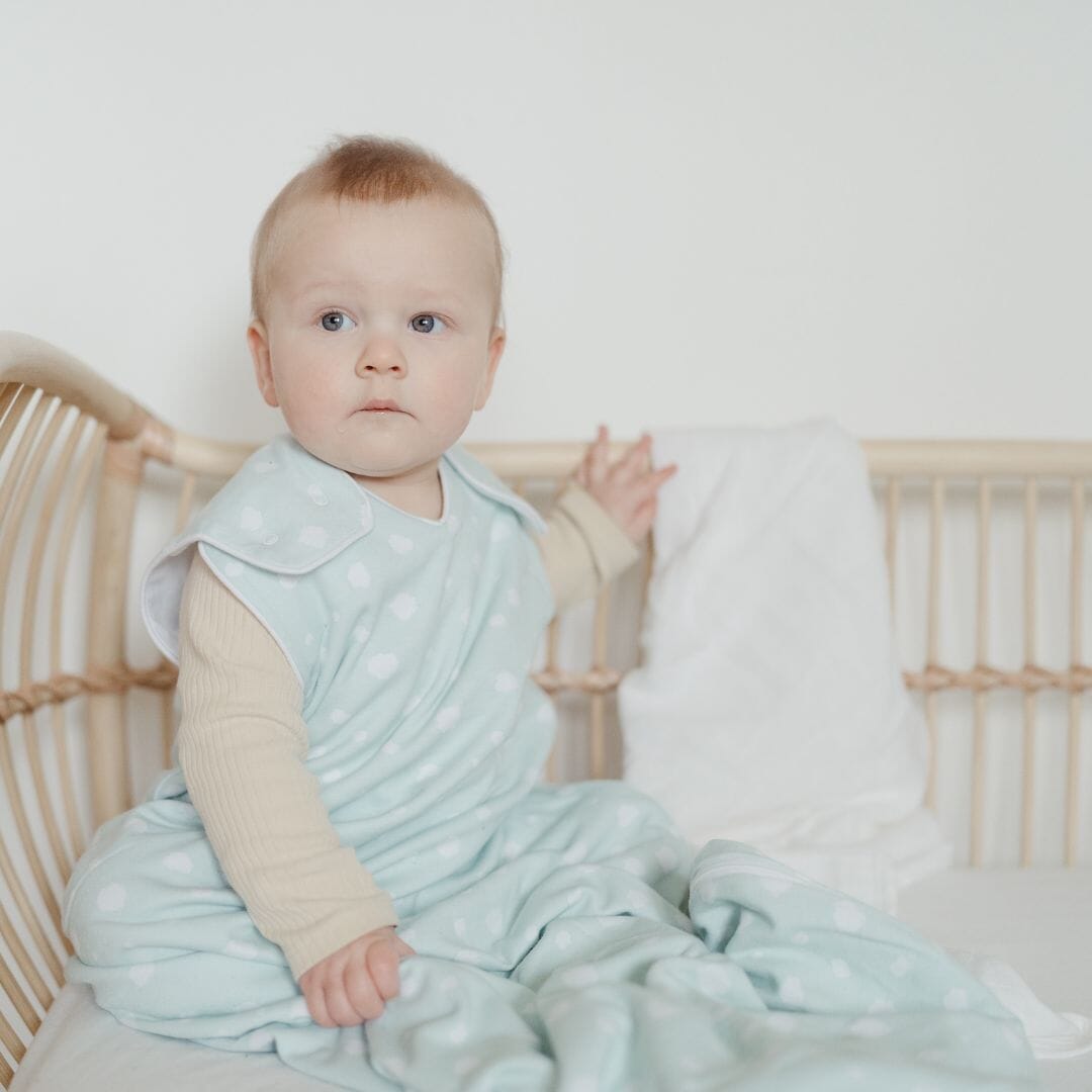 Erstlings- Schlafsack 1.0 TOG | Punkte Mint