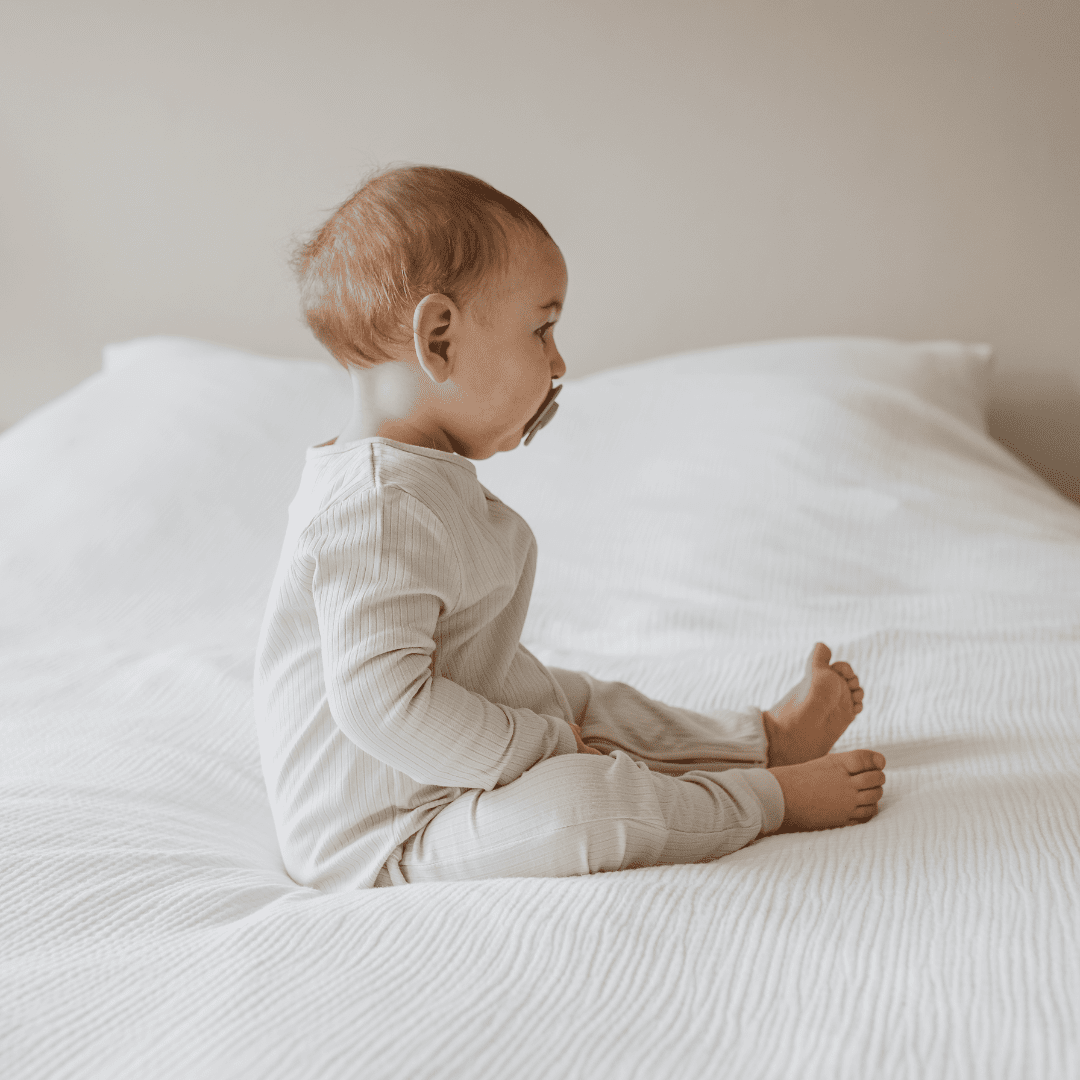 Schlafanzug mit Bündchen | Essential Grau