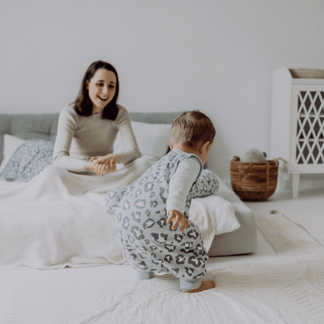 Schlafsack mit Füßen 1.0 TOG | Leo Grau