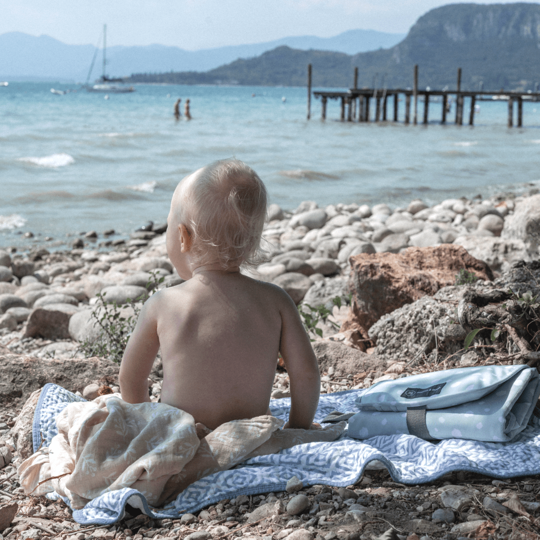 Kuscheldecke | Rauten Blau