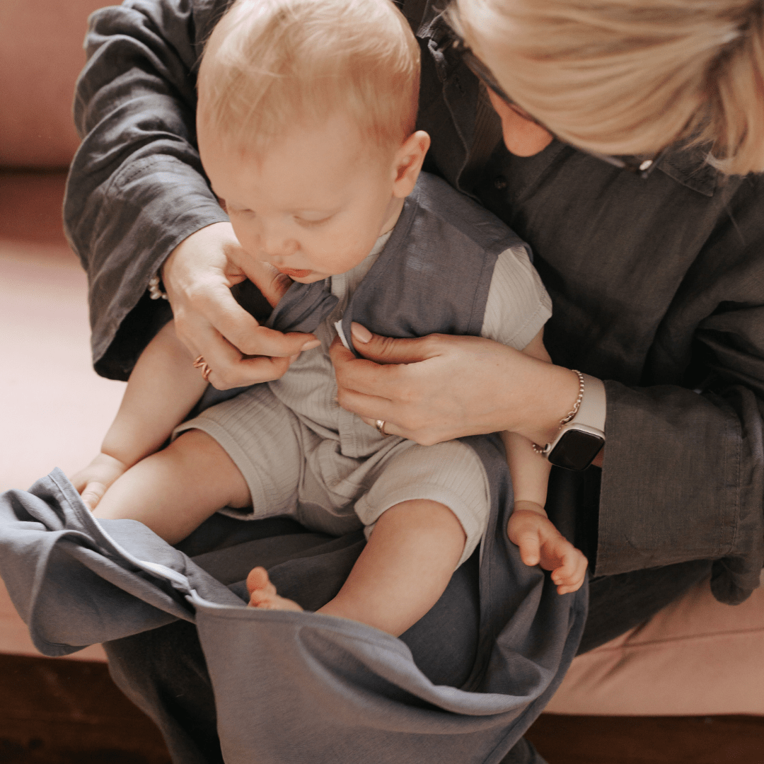 motherhood schlafsack Baby Schlafsack aus Bio-Leinen 0.5 TOG