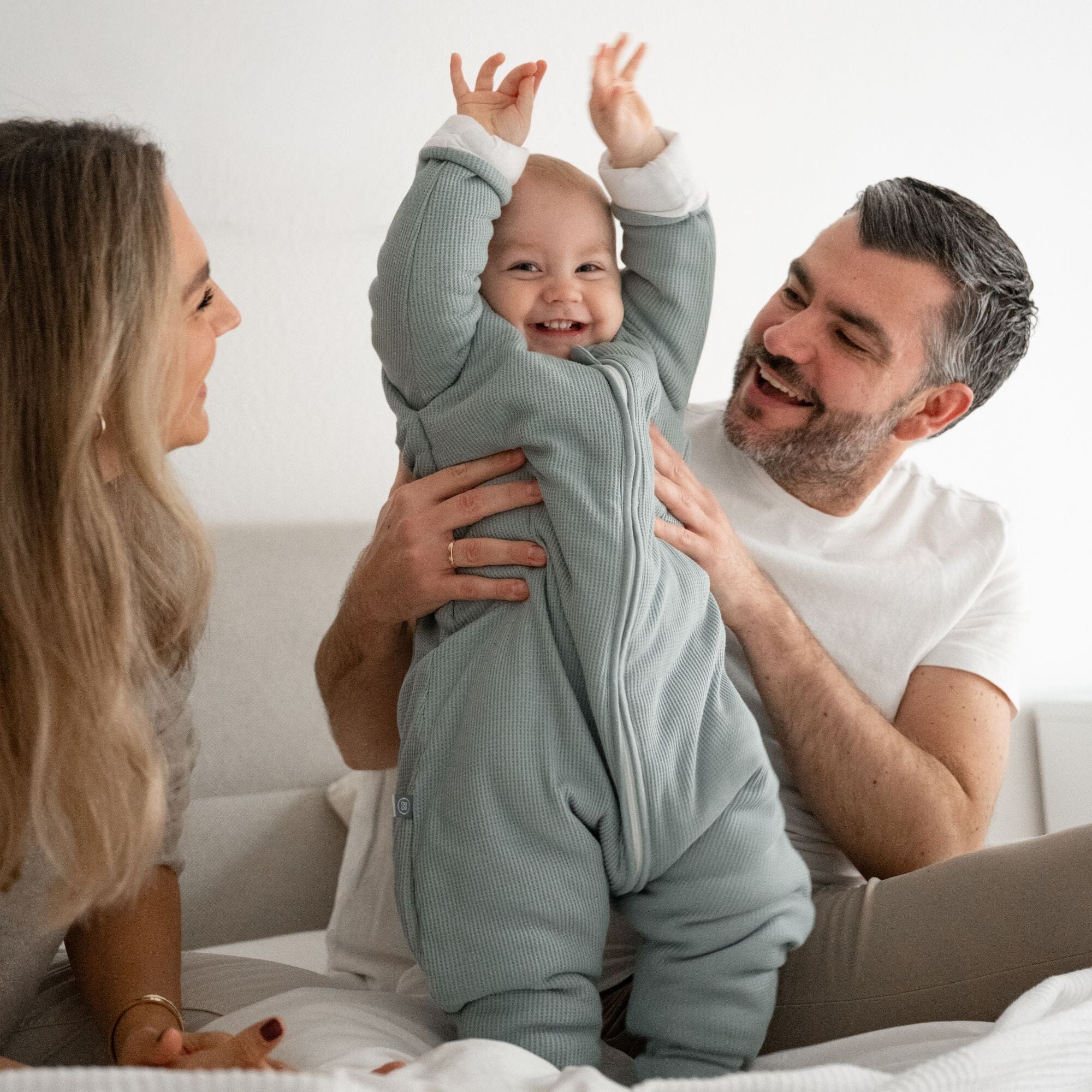 Schlafsack mit Umschlag-Fuß und Ärmel 3.5 TOG | Essential Mint