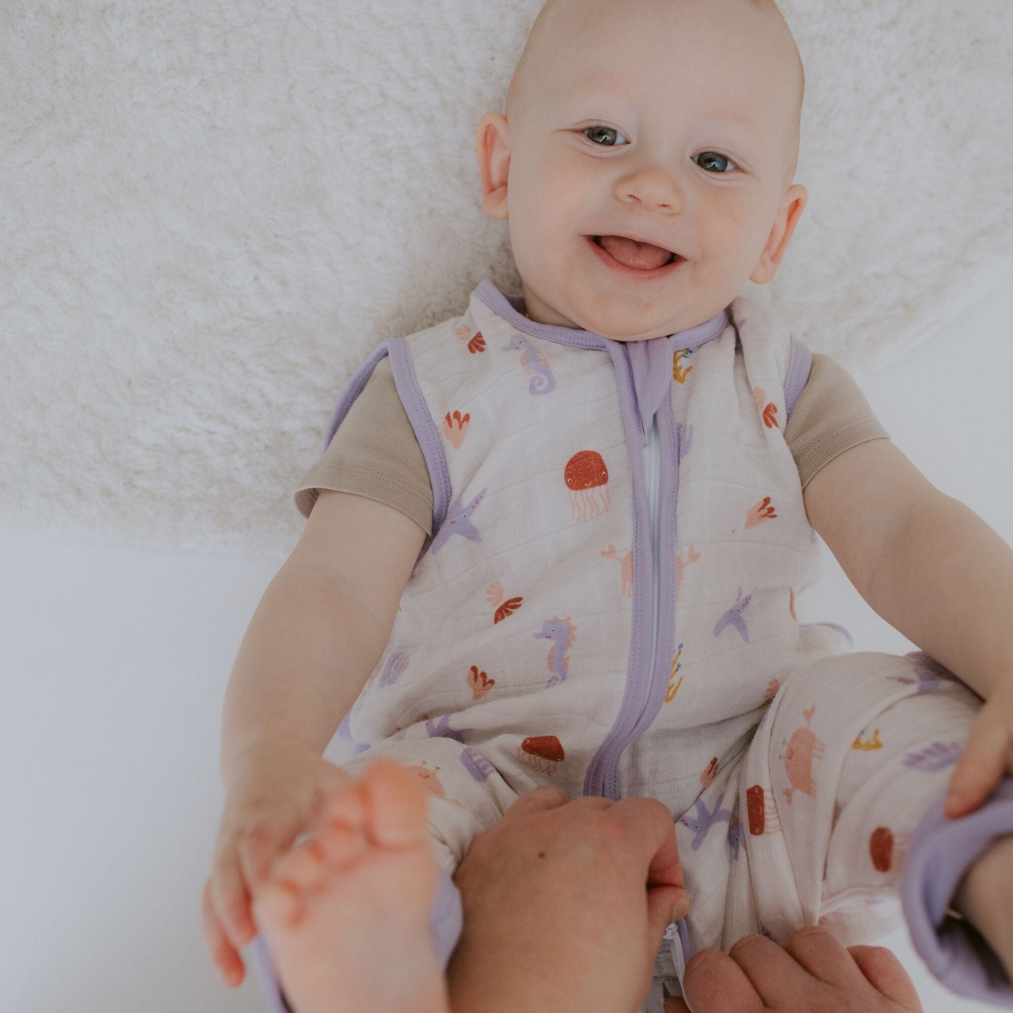 Baby Schlafsack mit Fen 0.5 TOG | Community Design Unterwasser von emma &  noah