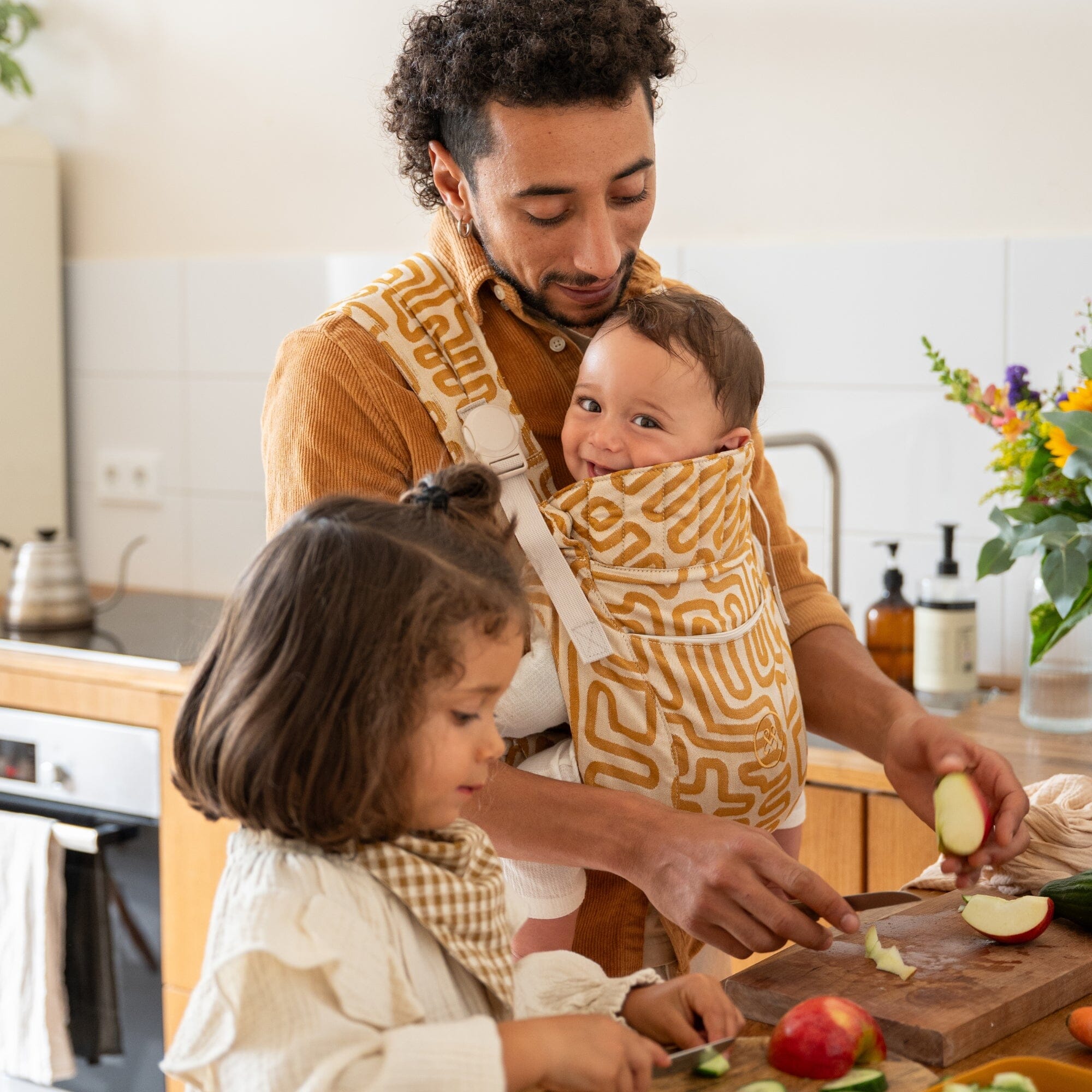 Premium Babytrage | Bohemian Gold