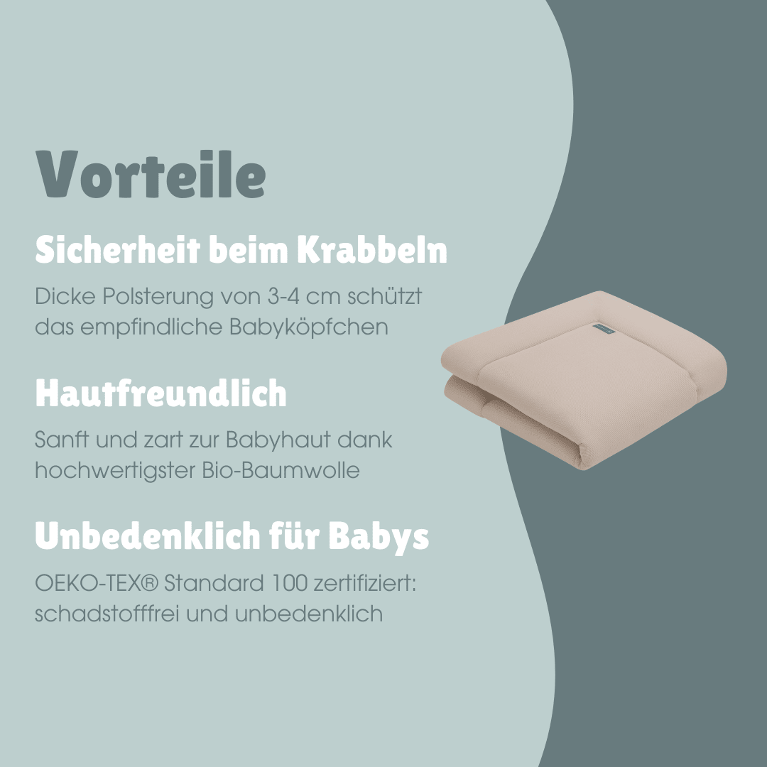 Krabbeldecke | Mini Pique Essential Beige