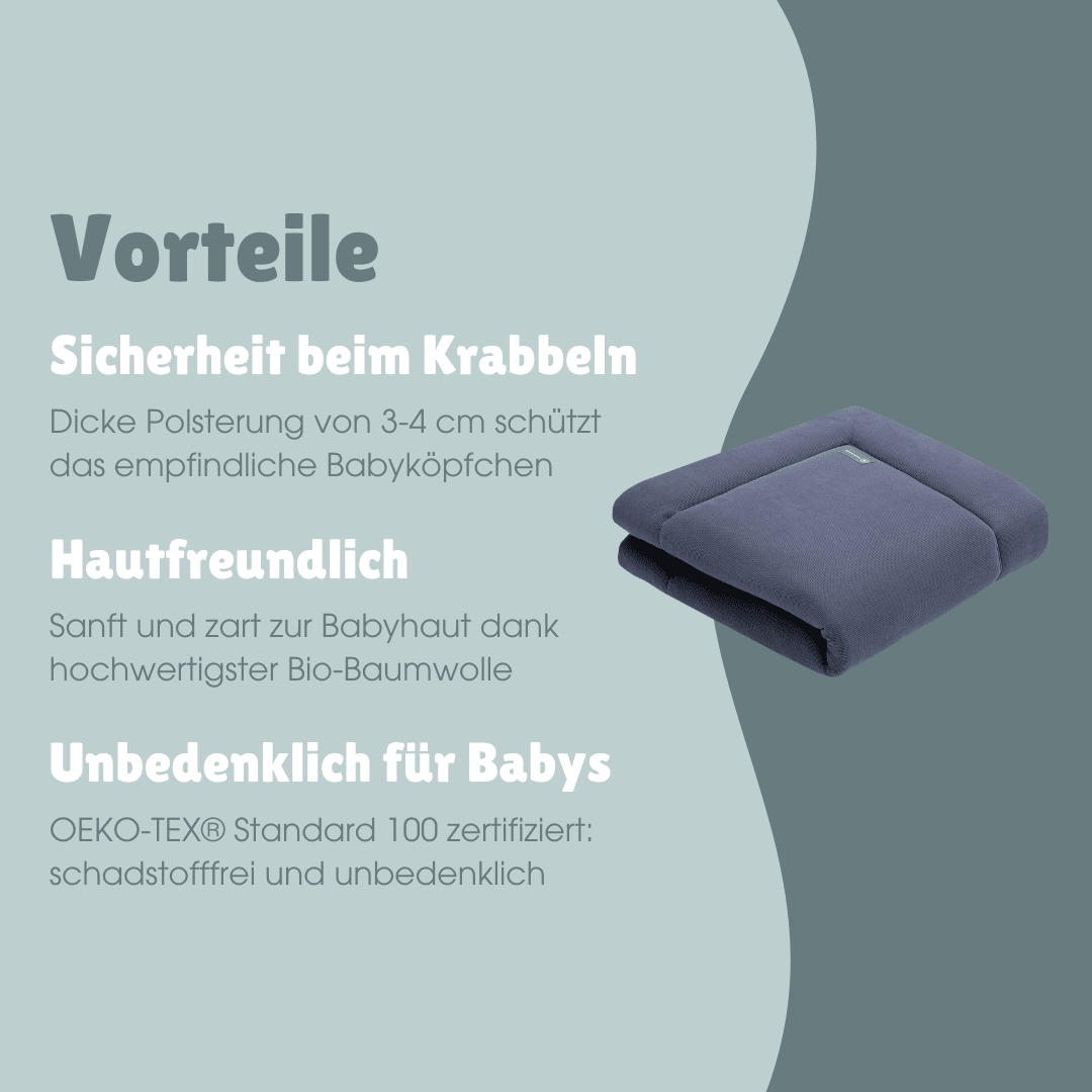 Krabbeldecke | Essential Blau