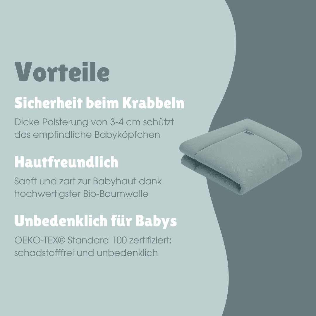 Krabbeldecke | Mini Pique Essential Mint