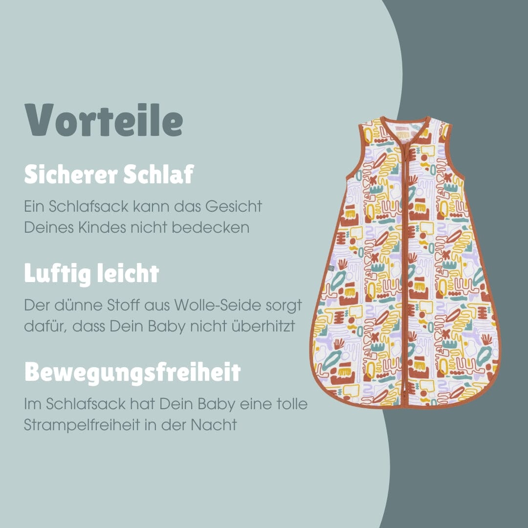 stoff schlafsack Baby Schlafsack 0.5 TOG