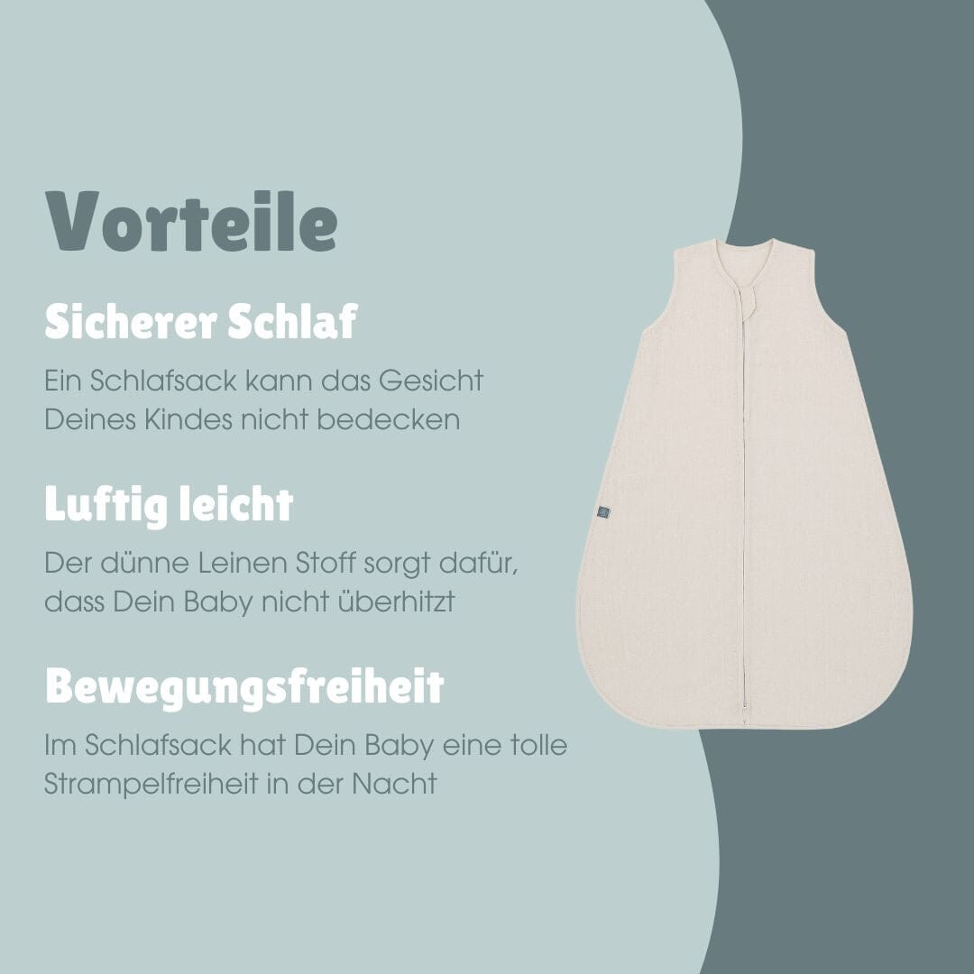 Leinen Schlafsack 0.5 TOG | Essential Beige