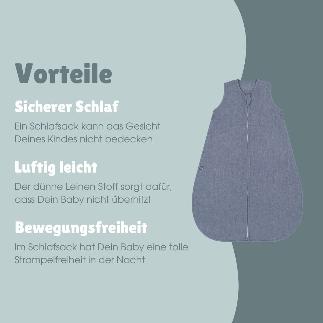 Leinen Schlafsack 0.5 TOG | Essential Blau