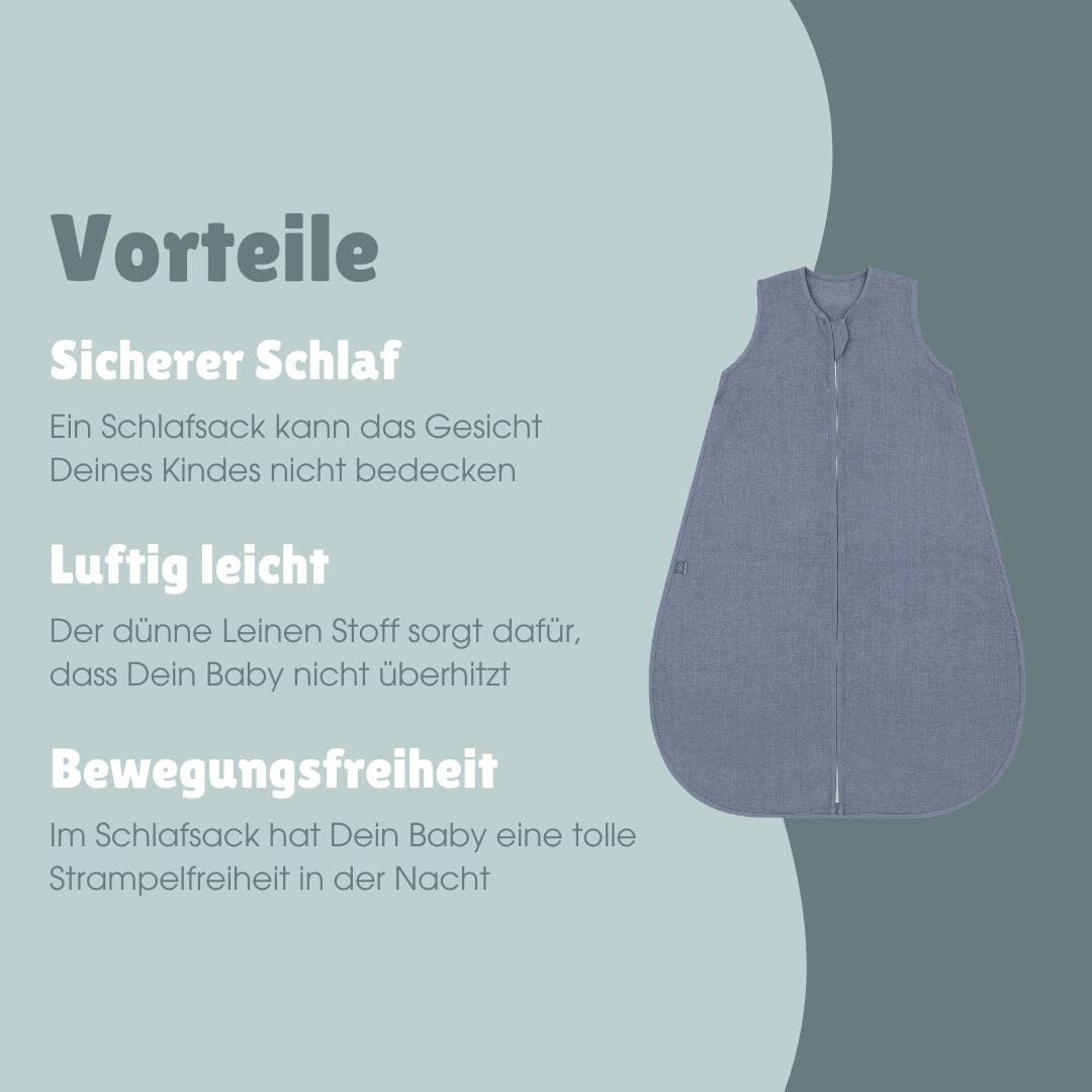 zöllner schlafsack tabelle Baby Schlafsack aus Bio-Leinen 0.5 TOG