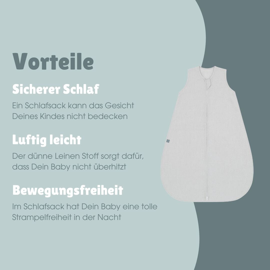 Leinen Schlafsack 0.5 TOG | Essential Grau