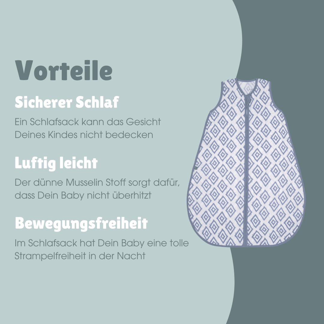 Schlafsack 0.5 TOG | Rauten Blau