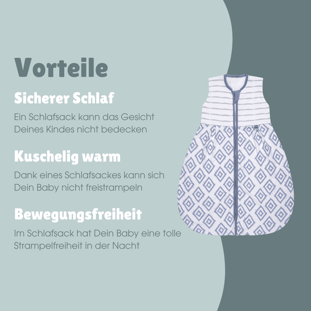 Schlafsack 1.0 TOG | Rauten Blau