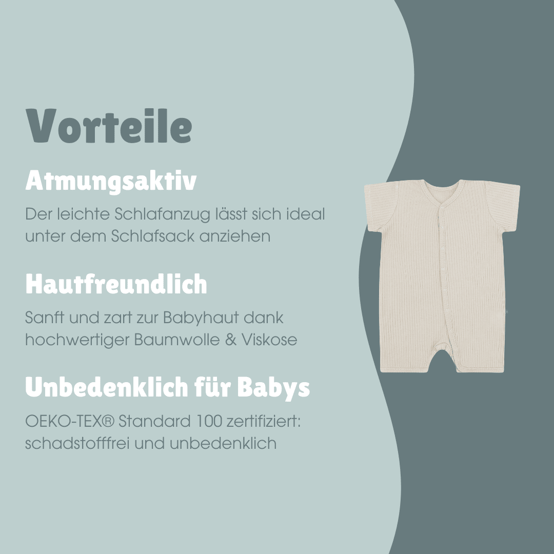 body schlafanzug und schlafsack Schlafanzug kurz 1-teilig