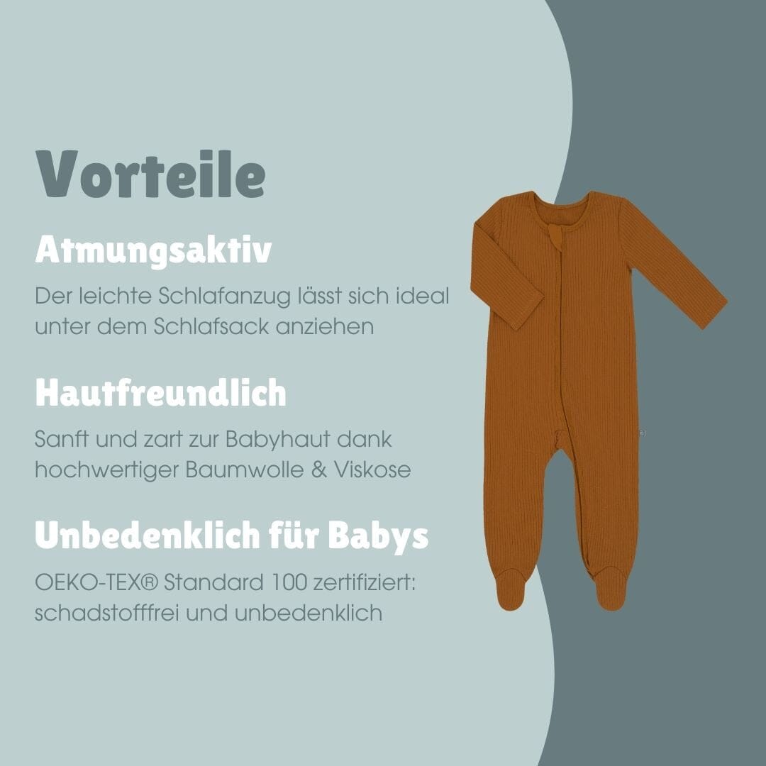 schlafanzug mit füßen im schlafsack Schlafanzug mit Füßen