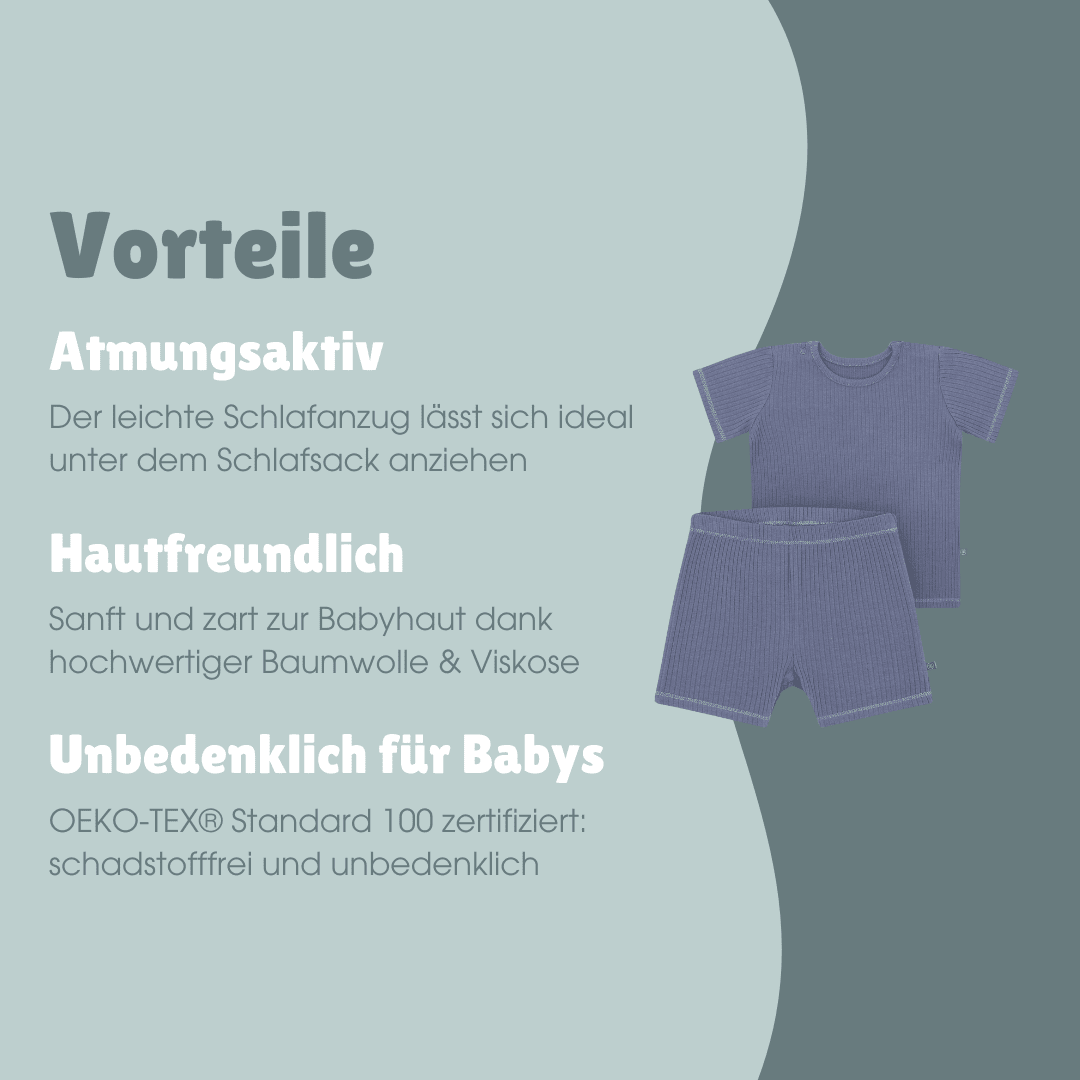 zweiteiliger schlafsack Schlafanzug kurz 2-teilig