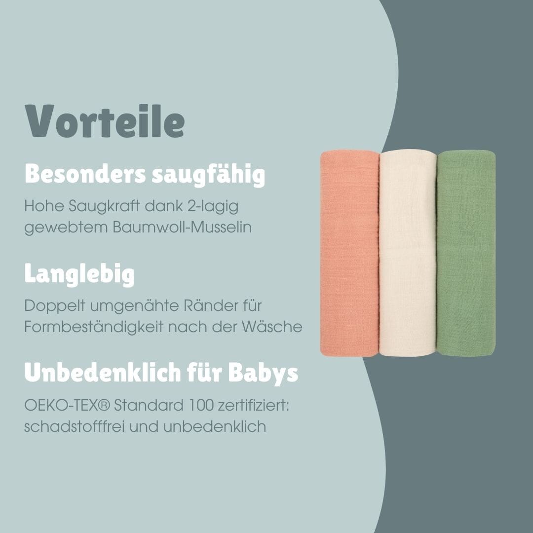 Spucktücher 3er Set | Obstgarten