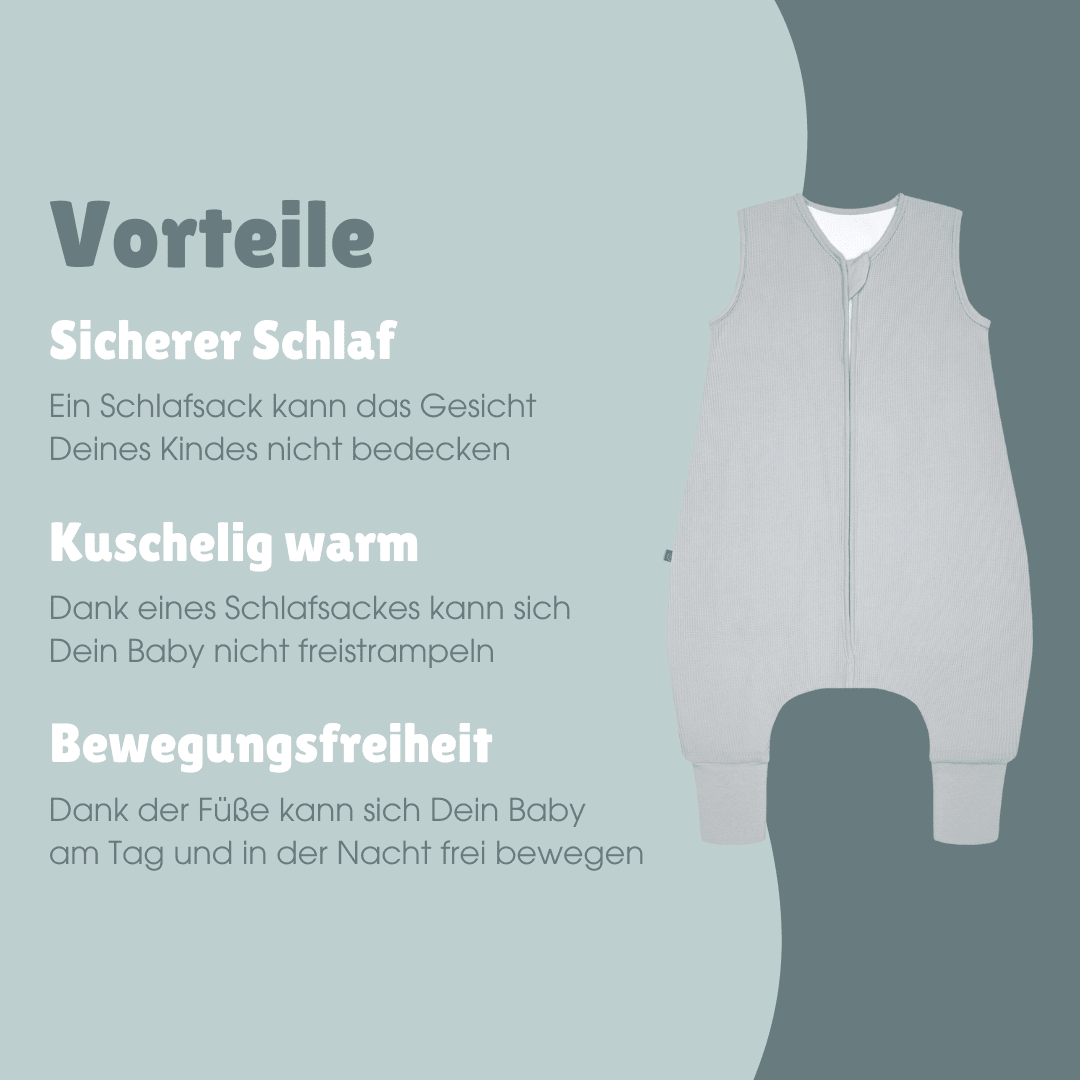 emma und noah schlafsack 1.0 tog Schlafsack mit Beinen 1.0 TOG