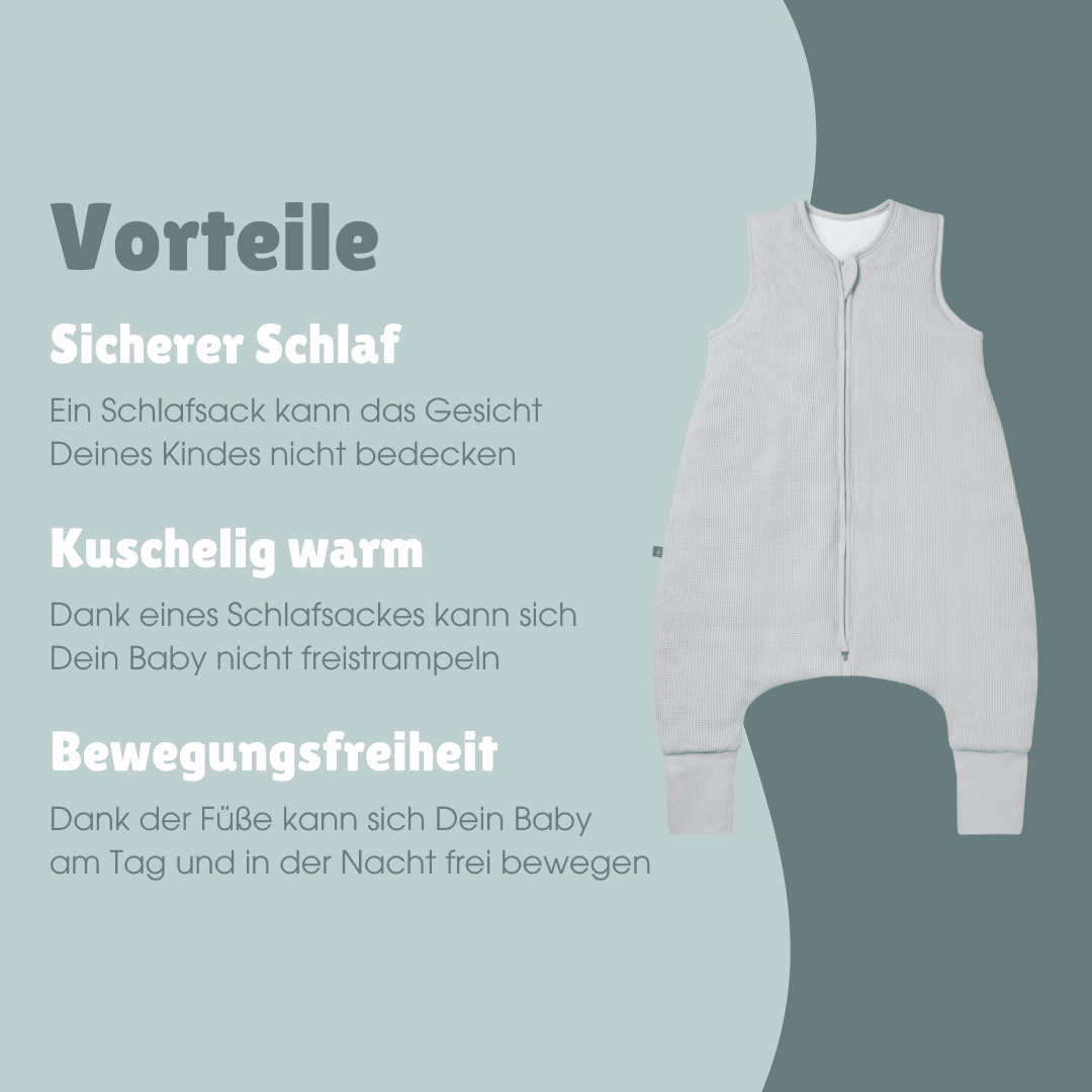 emma noah schlafsack mit füßen Schlafsack mit Beinen 2.5 TOG