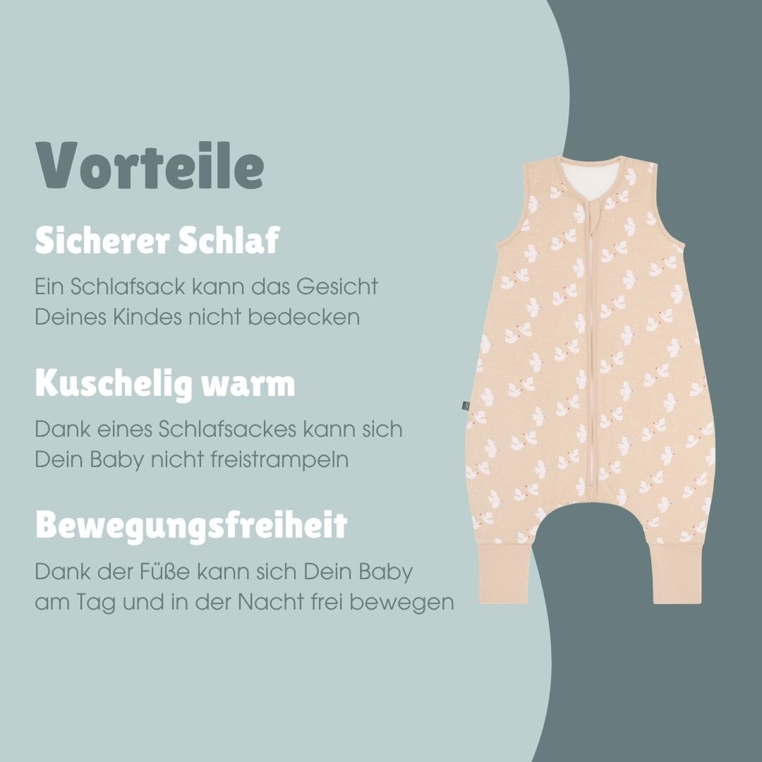 Schlafsack mit Füßen 2.5 TOG | Vogel