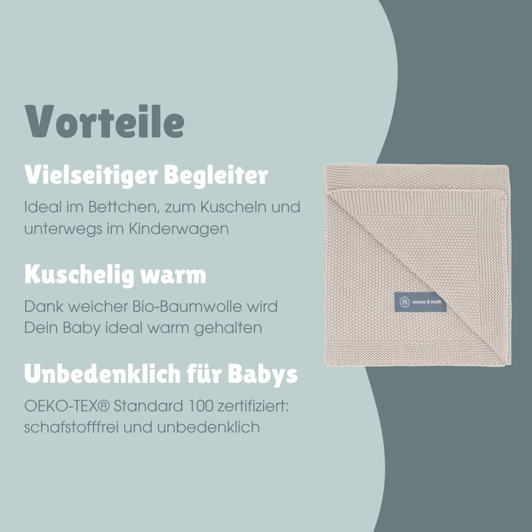 Strickdecke | Essential Beige